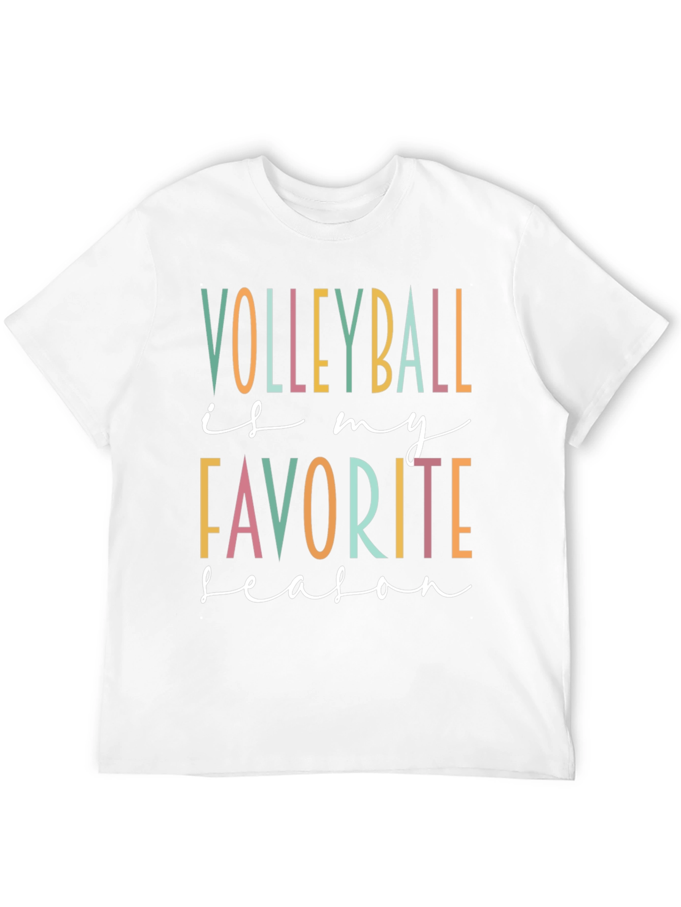Black Volleyball Is My Favorite Season Graphic Tee view 12