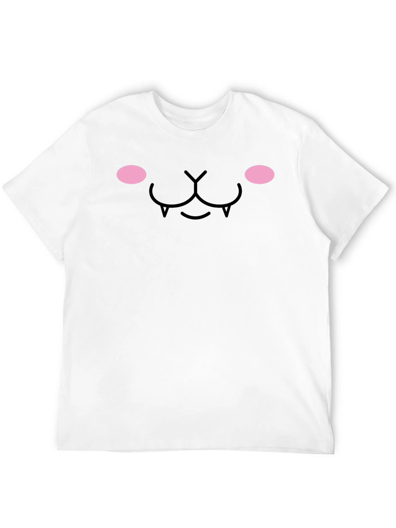 Black Kawaii Vampire Face T-Shirt - Soft & Stylish view 12