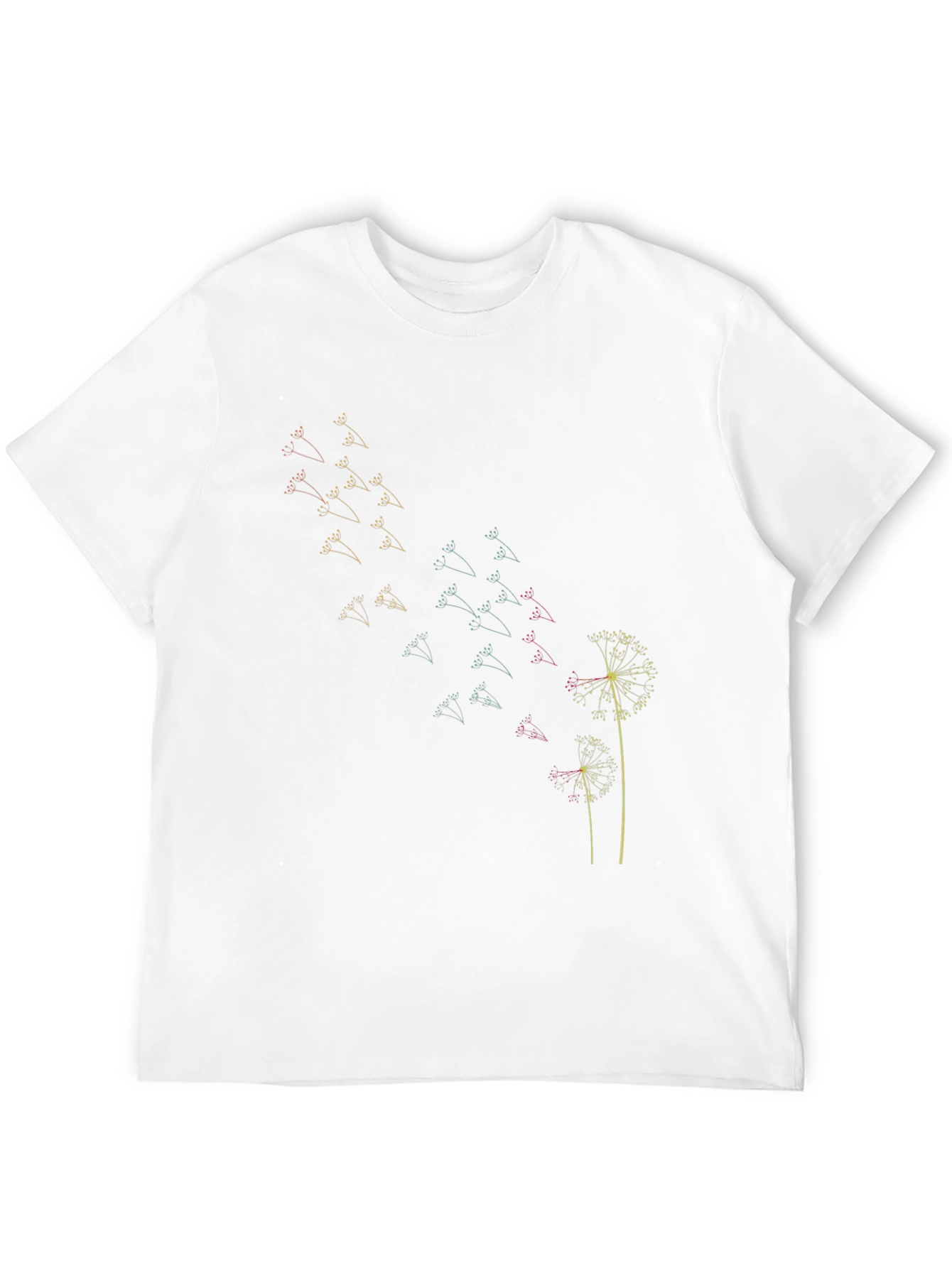 Black Dandelion Wish Graphic Tee - Soft Cotton Blend Shirt view 12