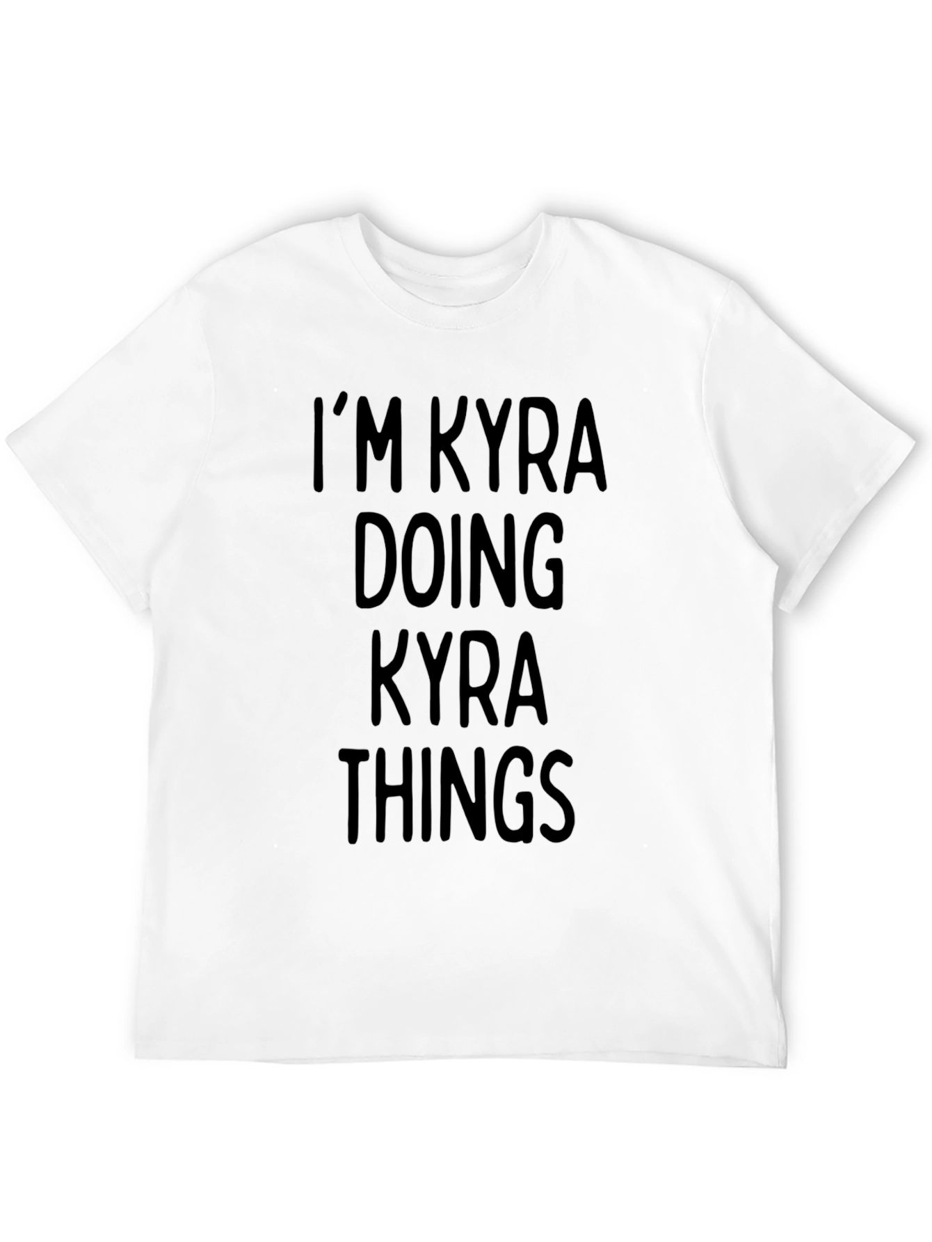 Black I'm Kyra Doing Kyra Things Black T-Shirt view 12