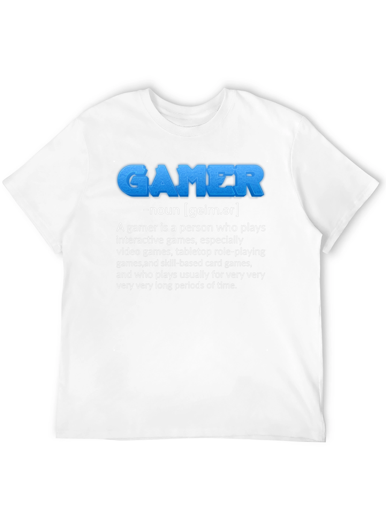 Black Gamer Definition Black T-Shirt view 12