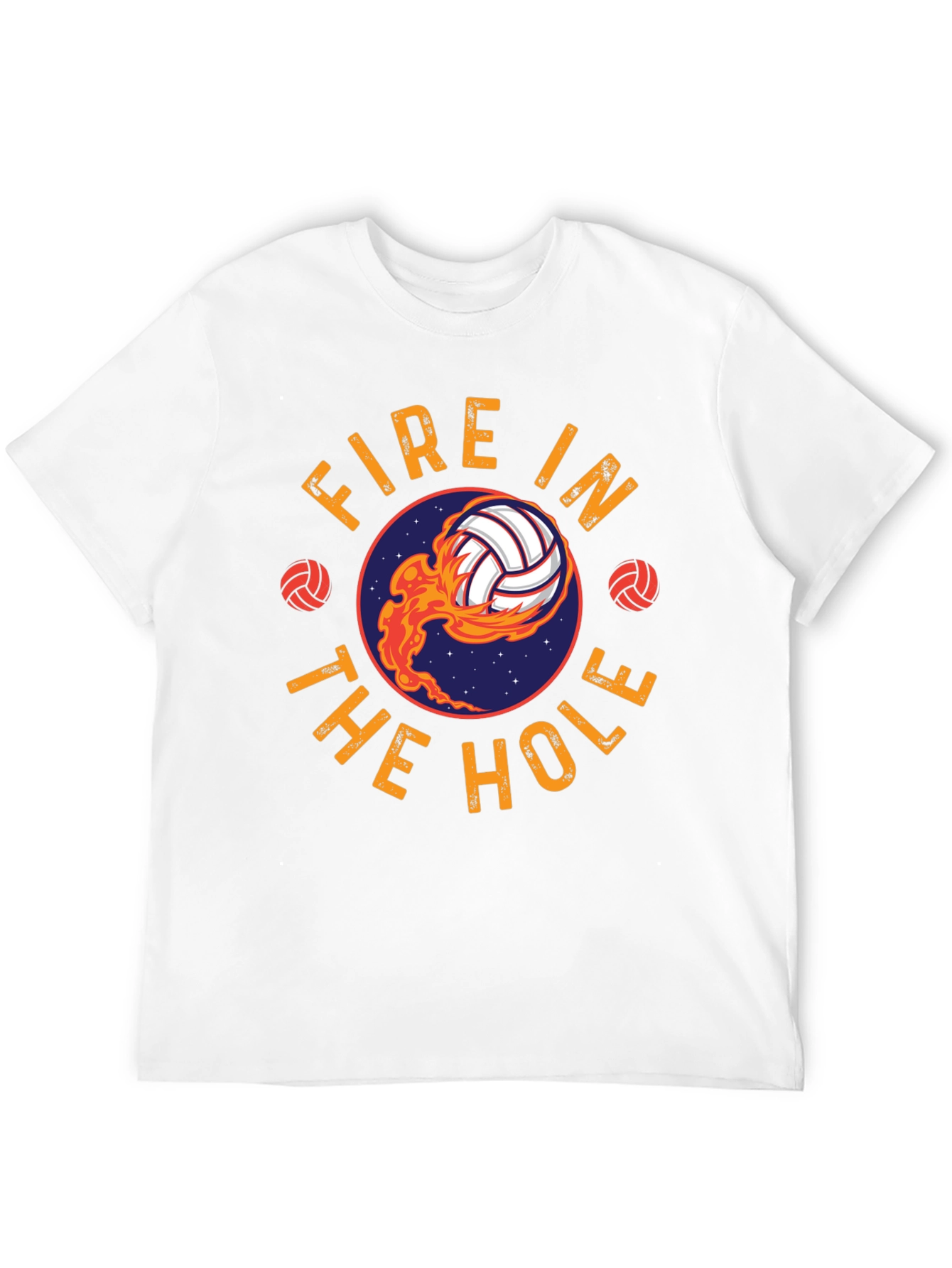 Black Fire In The Hole Volleyball T-Shirt - Black view 12