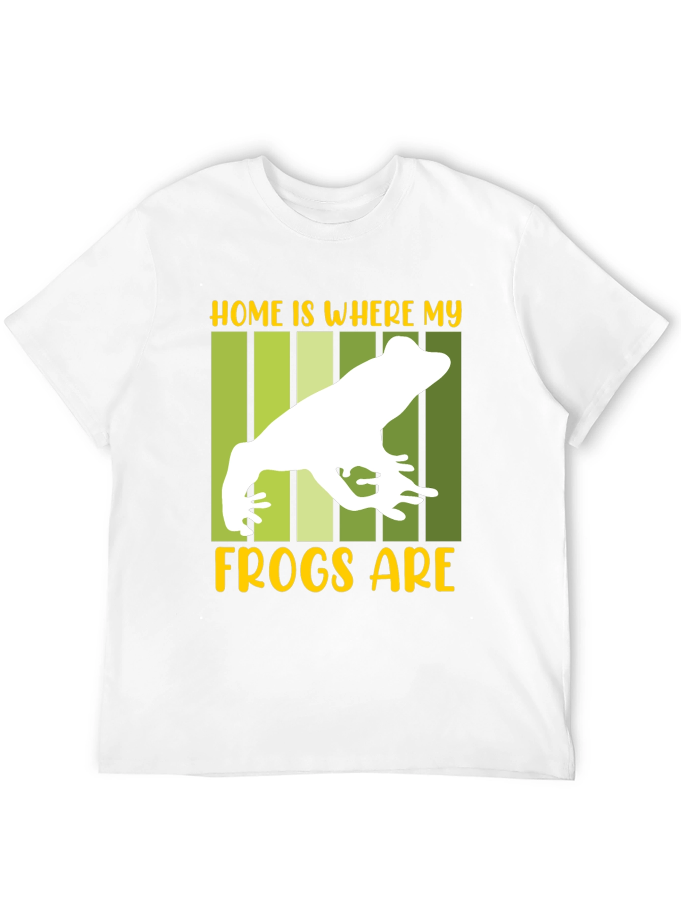 Black Home is Where My Frogs Are T-Shirt view 12