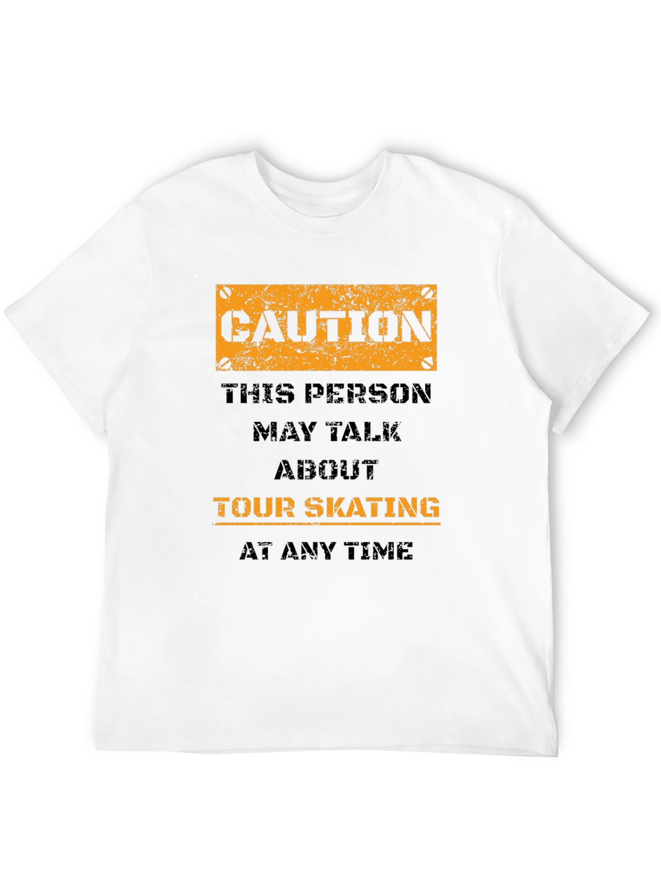 Black Caution Tour Skating T-Shirt view 12