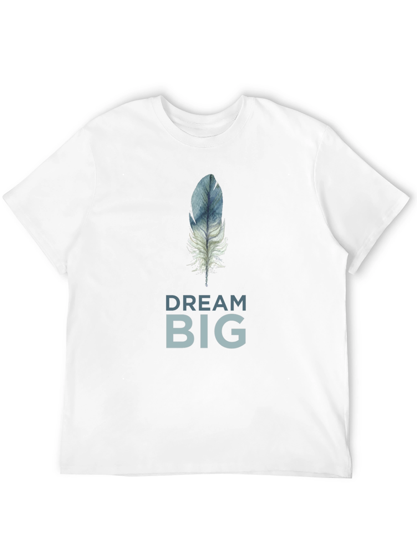 Black Dream Big Feather Graphic T-Shirt - Soft Cotton Tee view 12