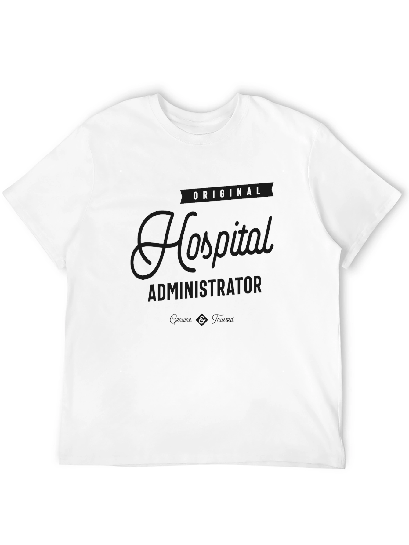 Black Original Hospital Administrator Black T-Shirt view 12