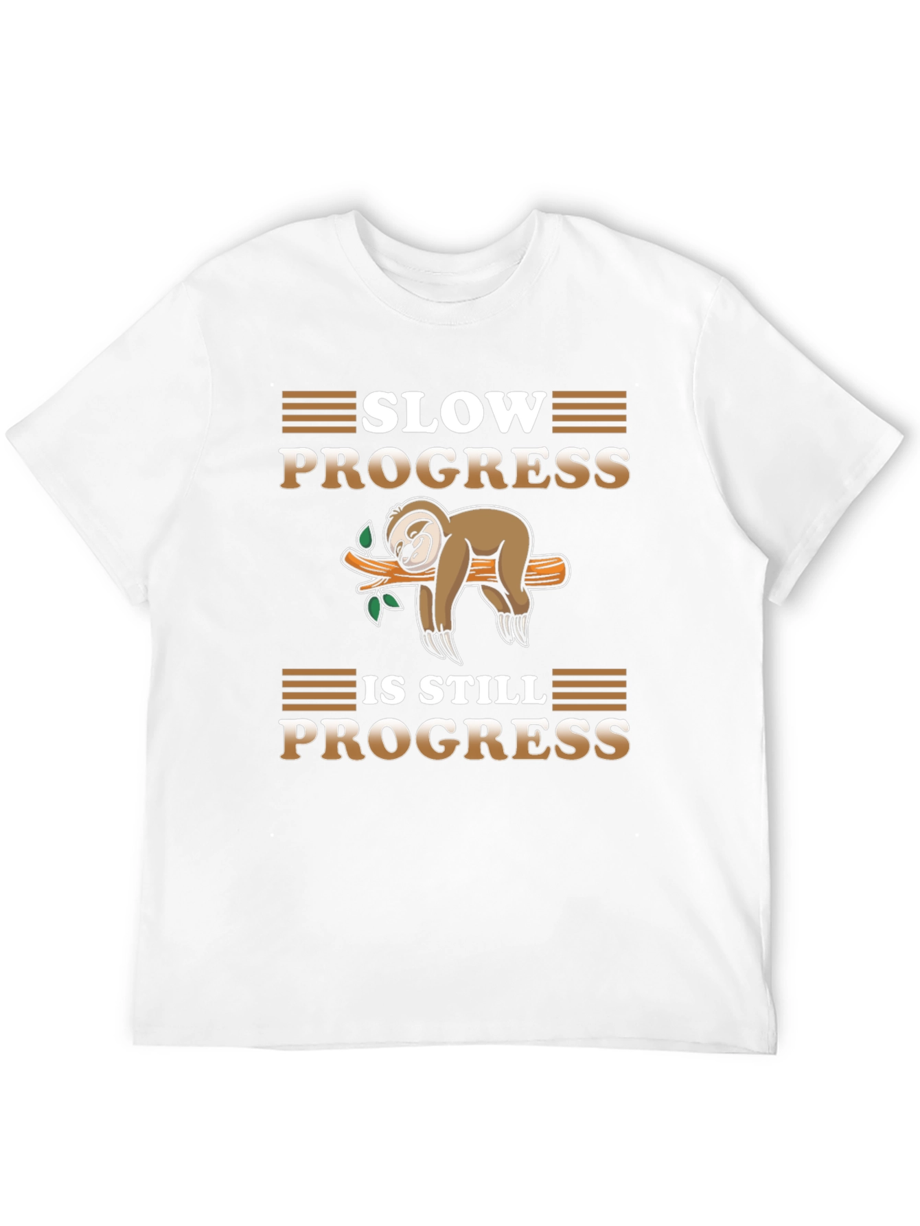 Black Slow Progress Sloth T-Shirt view 12