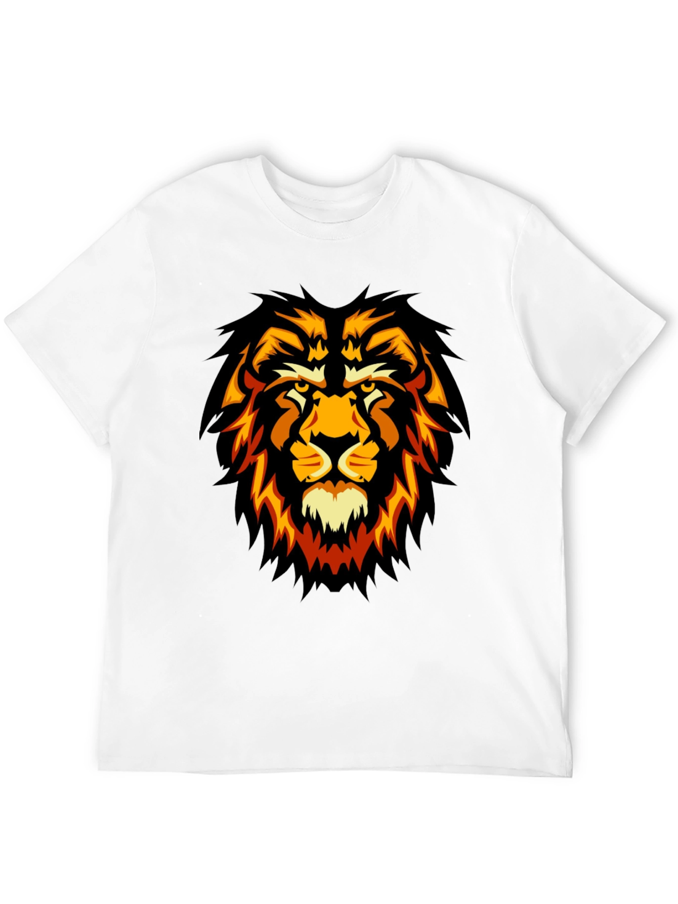 Black Lion Graphic Black T-Shirt - Fierce Style view 12