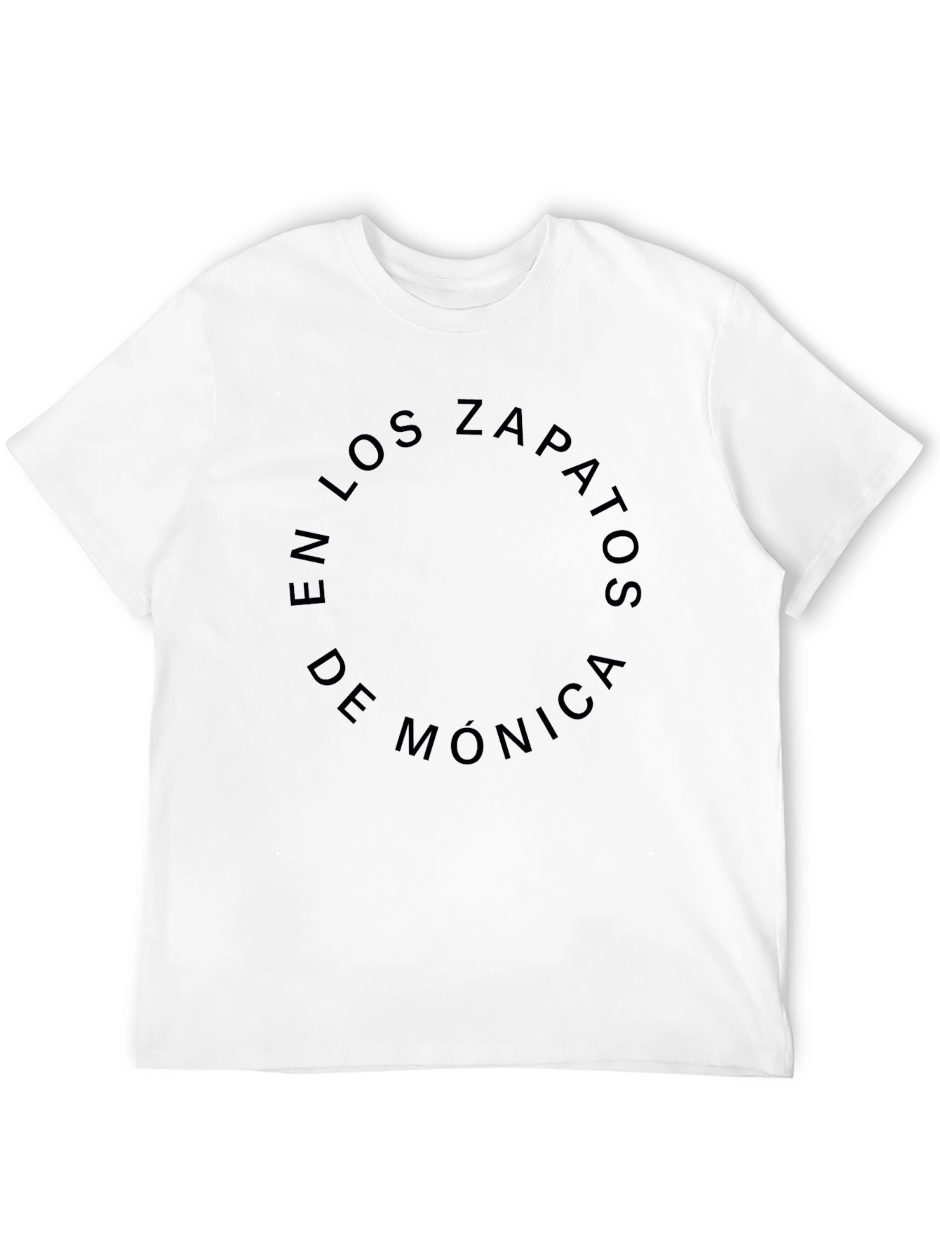 Black En Los Zapatos De Monica Black Graphic T-Shirt view 12