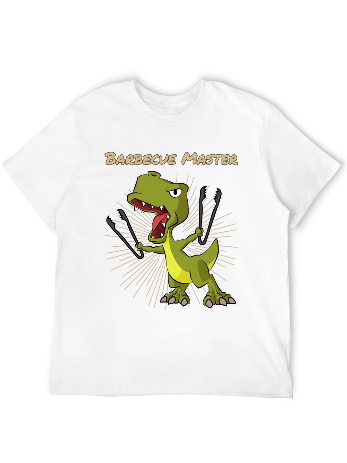 Black BBQ Master T-Rex Graphic Tee view 12