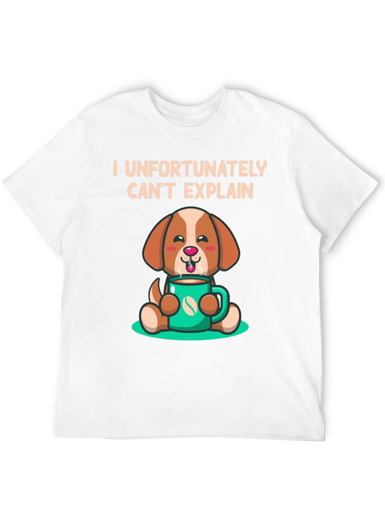 Black Funny Dog & Coffee T-Shirt - I Can't Explain view 12