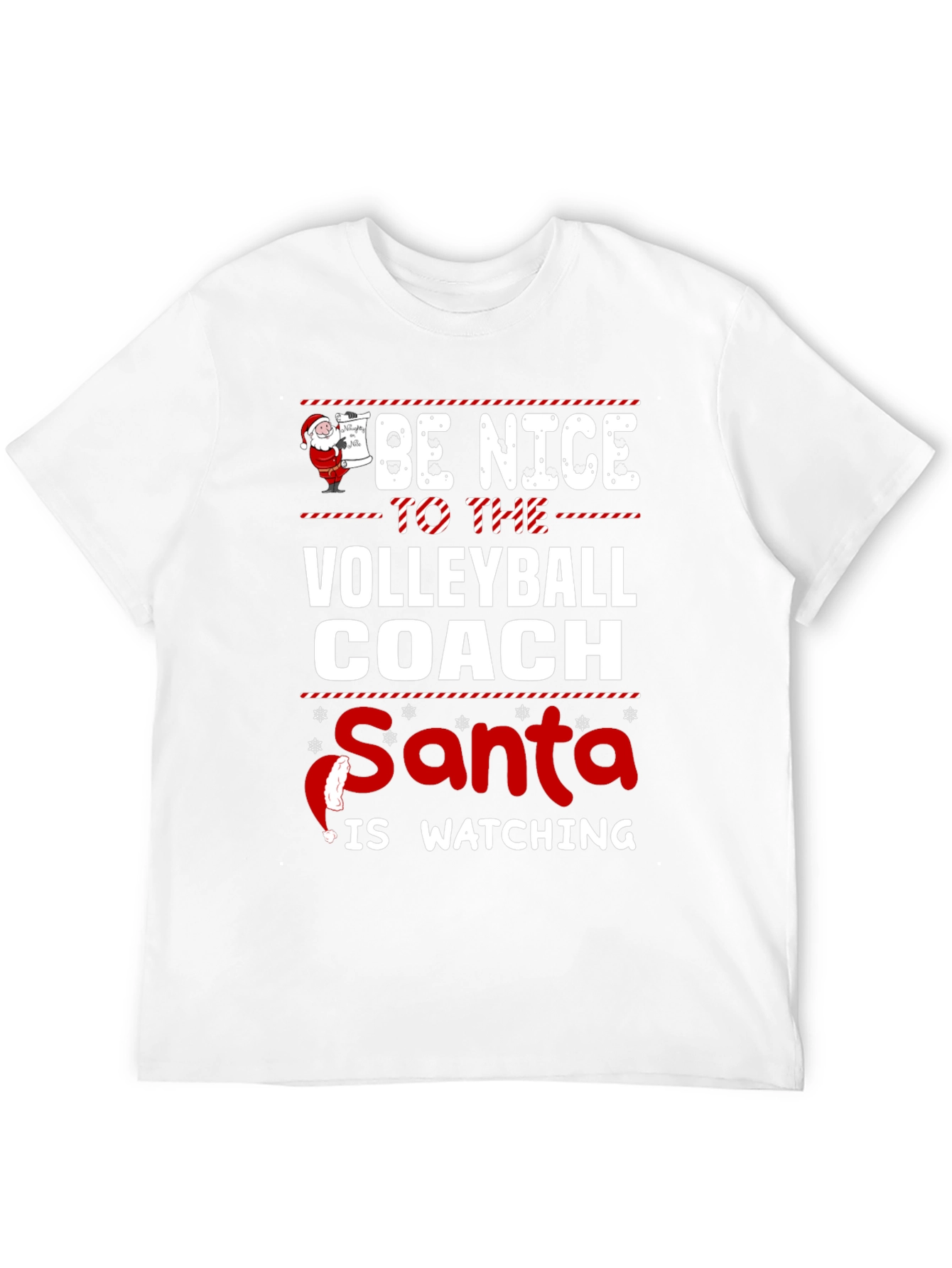 Black Funny Christmas Volleyball Coach T-Shirt view 12