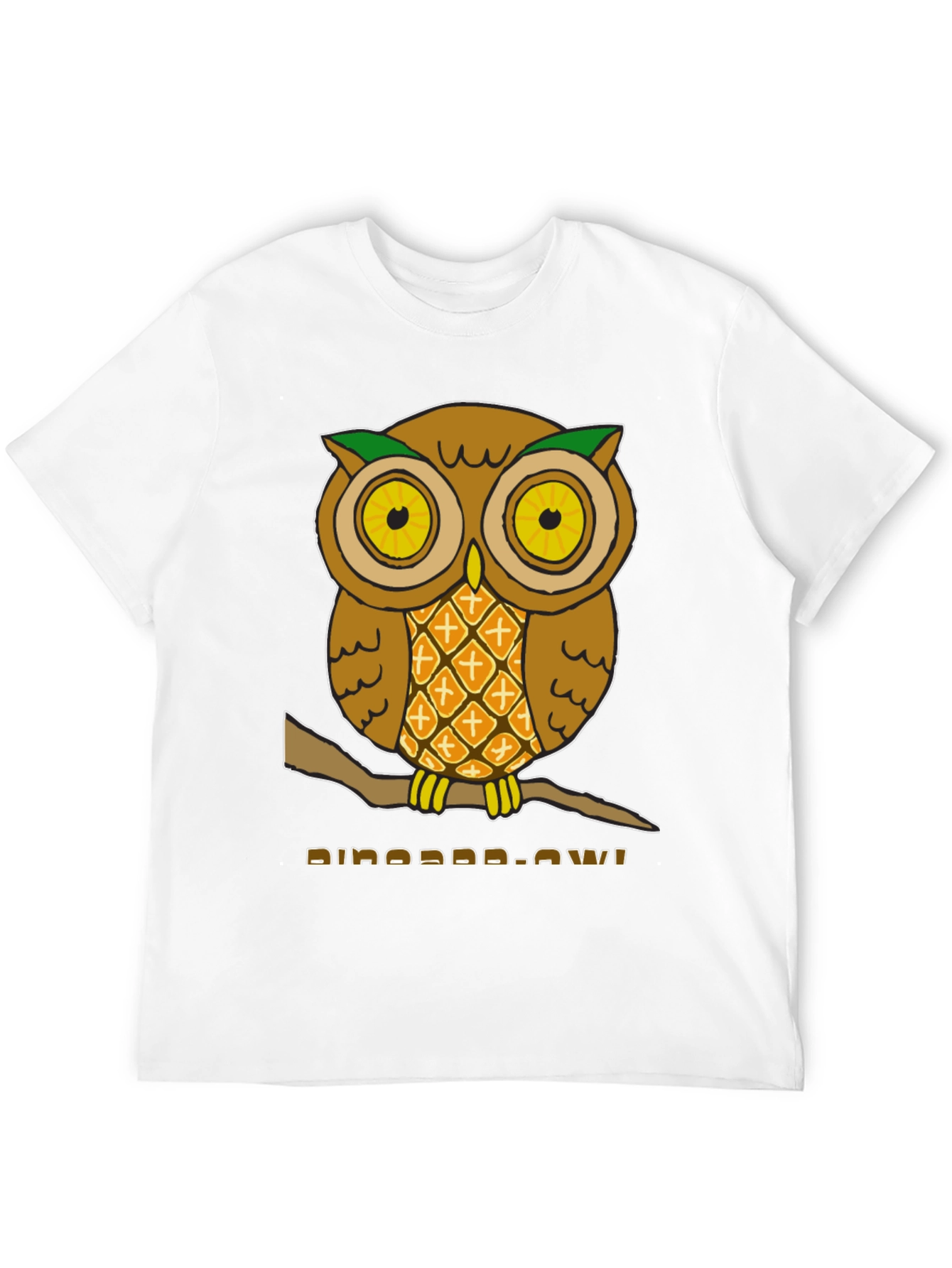 Black Pineapple Owl Graphic T-Shirt - Unique Design! view 12