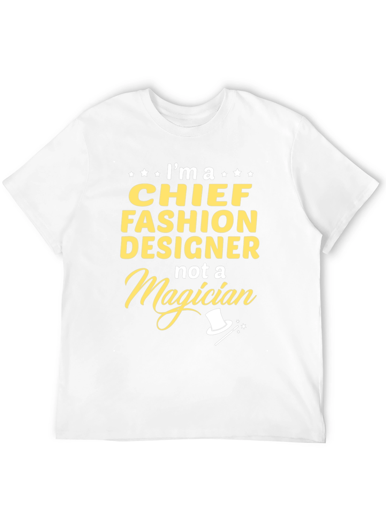 Black Chief Fashion Designer T-Shirt - Funny Profession Tee view 12