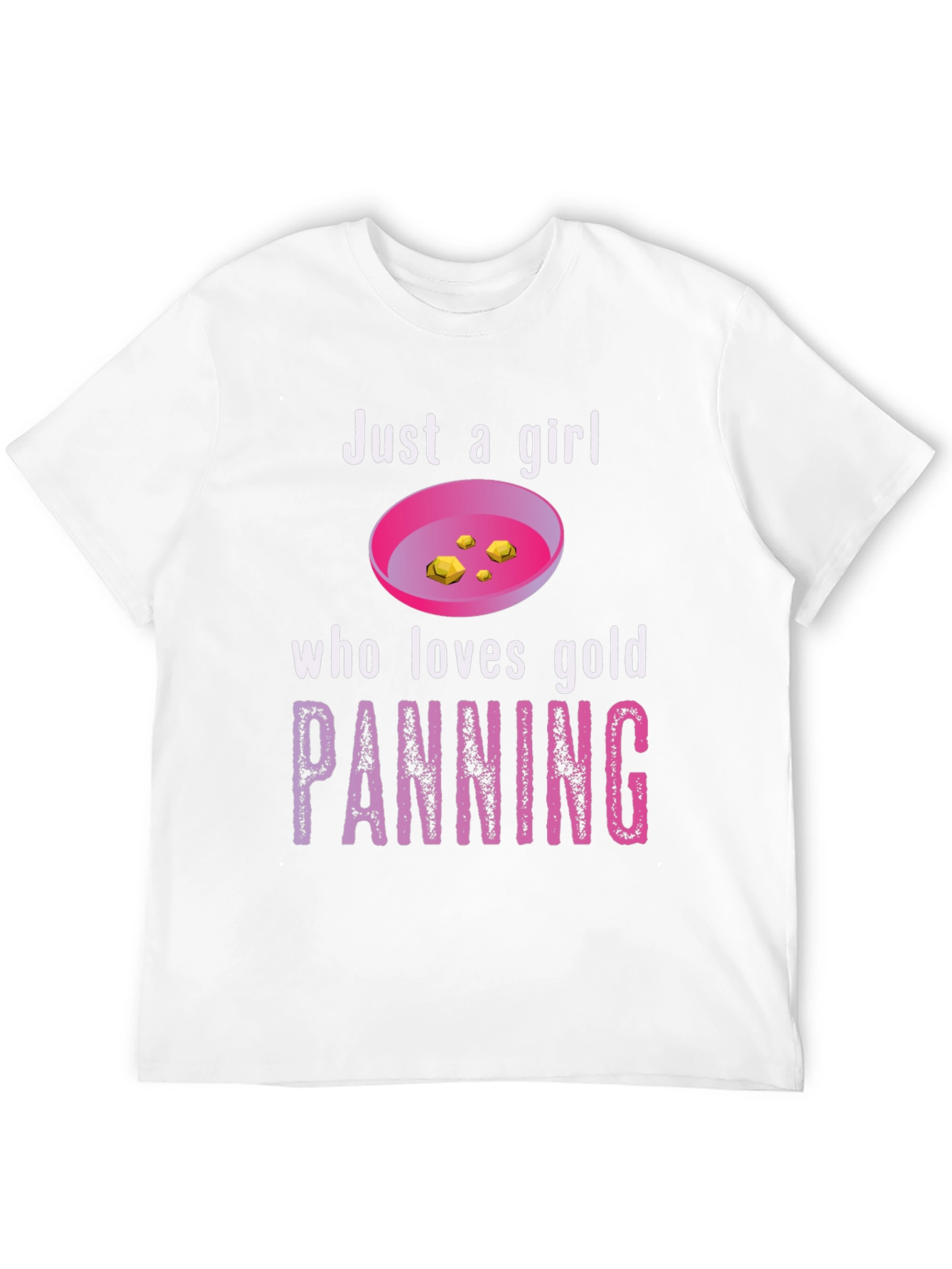 Black Just a Girl Who Loves Gold Panning T-Shirt view 12