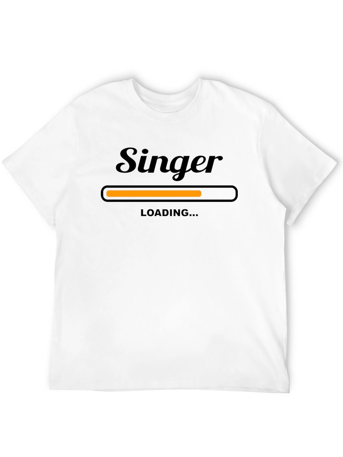 Black Singer Loading T-Shirt - Musician Humor Tee view 12