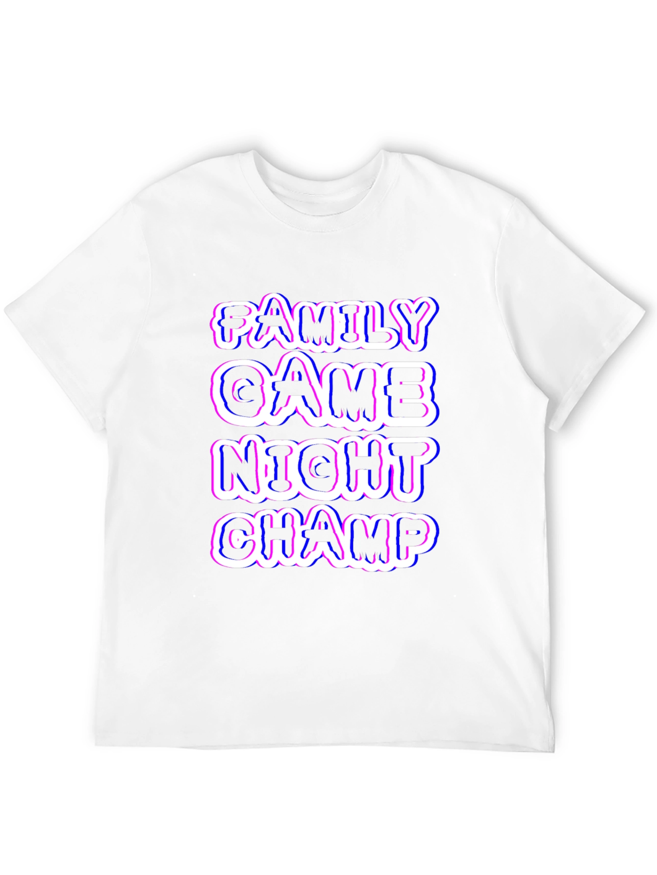 Black Family Game Night Champ Black T-Shirt view 12