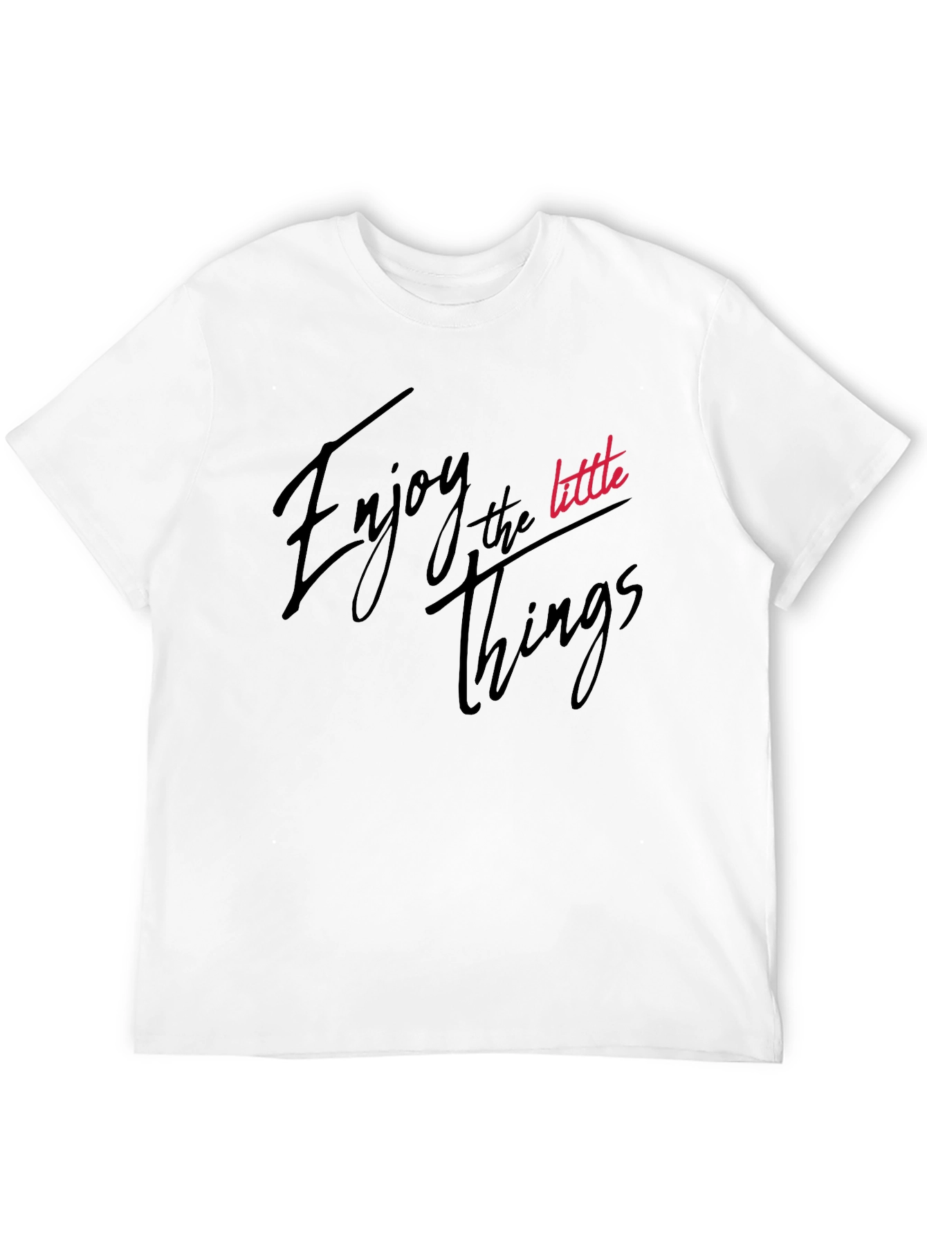 Black Enjoy the Little Things Black T-Shirt view 12