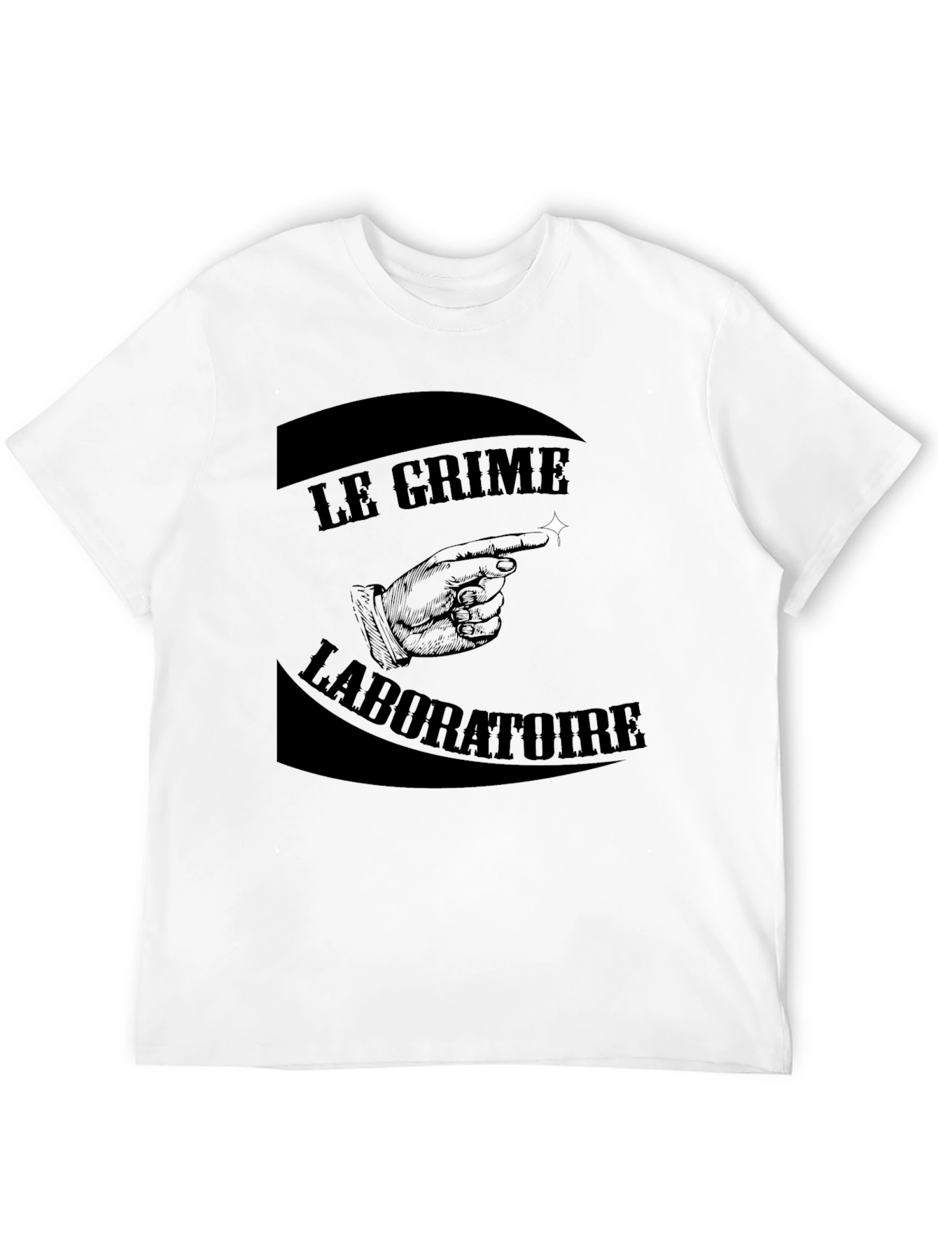 Black Le Crime Laboratoire Graphic T-Shirt view 12