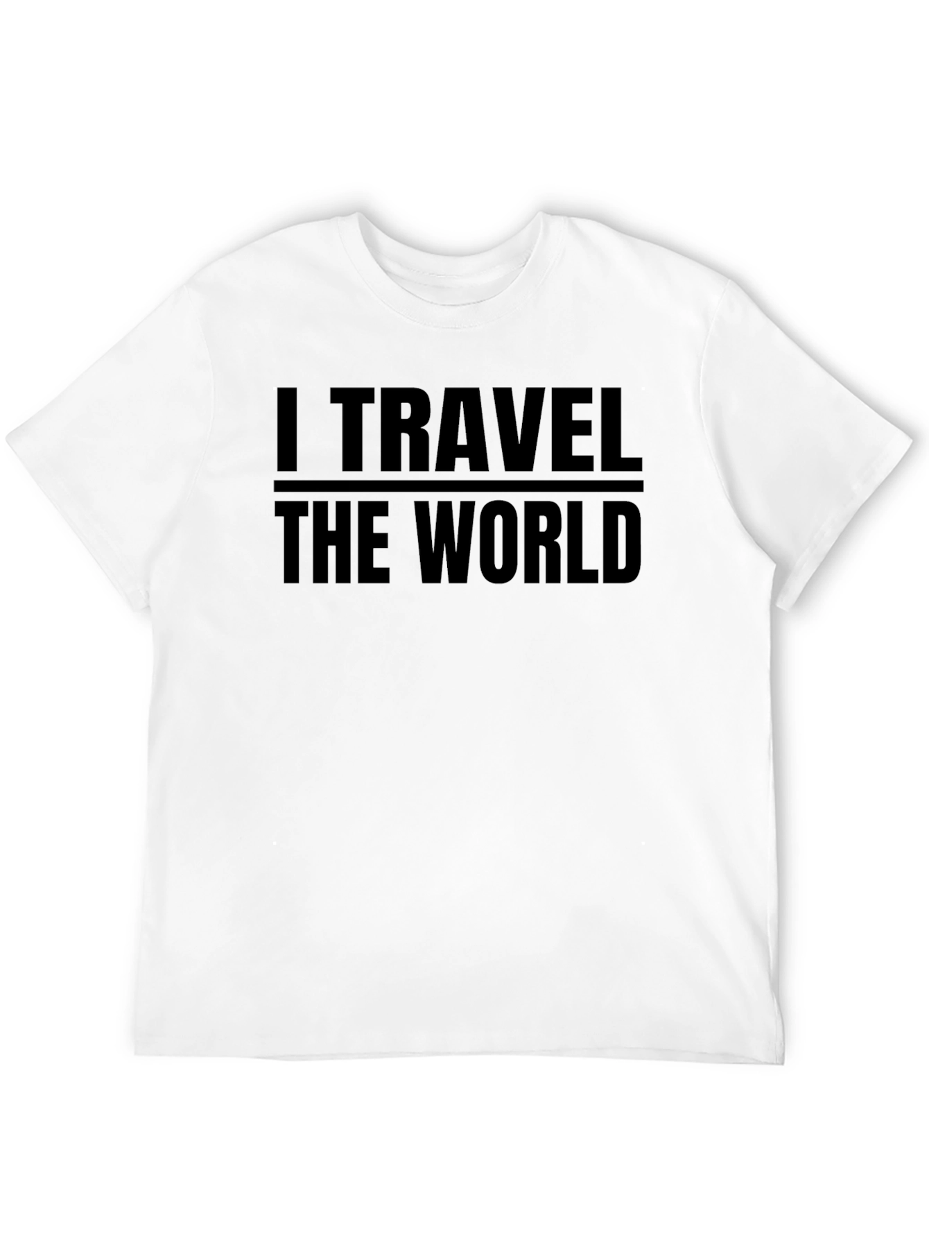 Black I Travel The World Graphic Tee - Black view 12