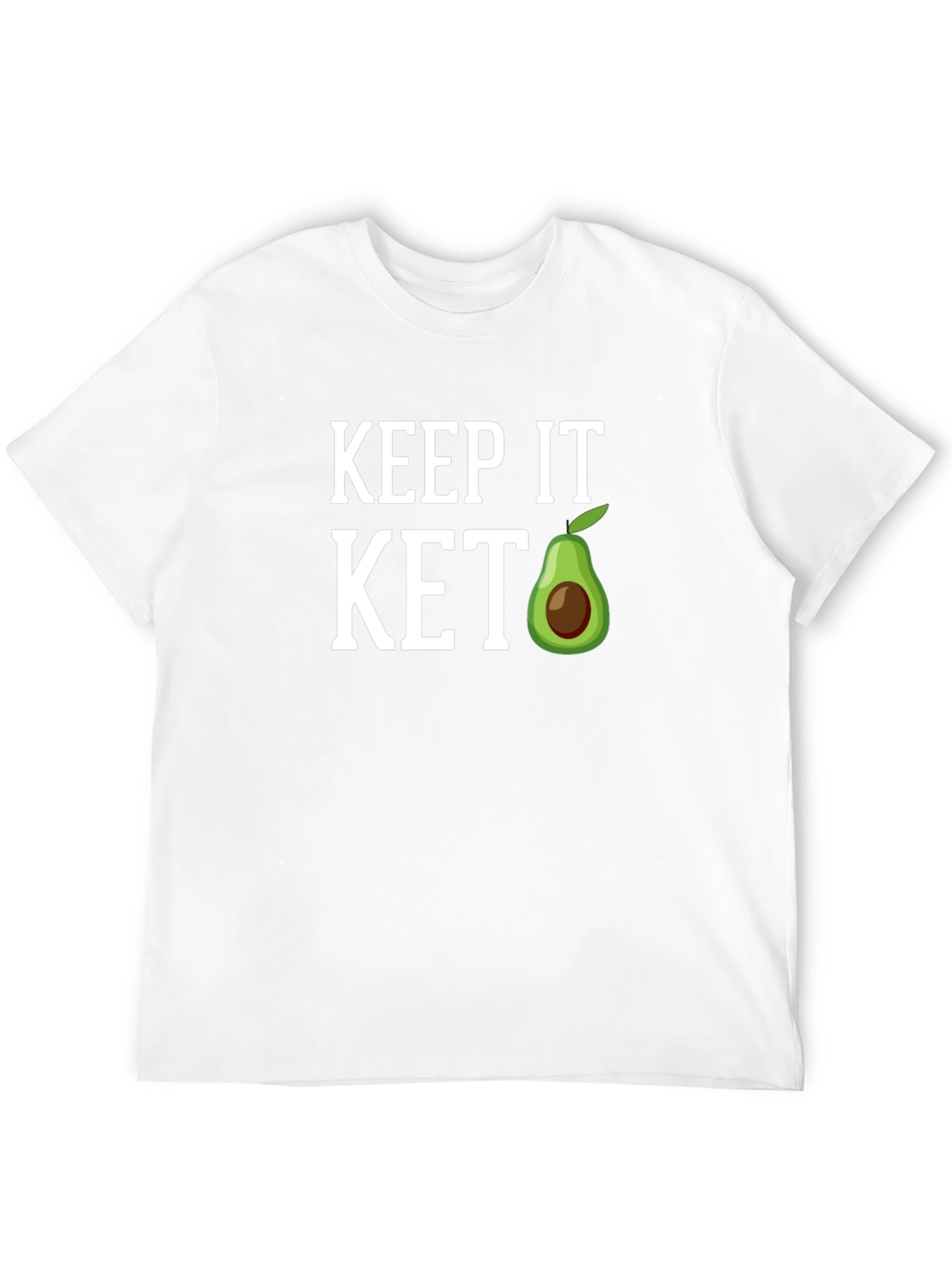 Black Keep It Keto T-Shirt, Avocado Graphic Tee view 12