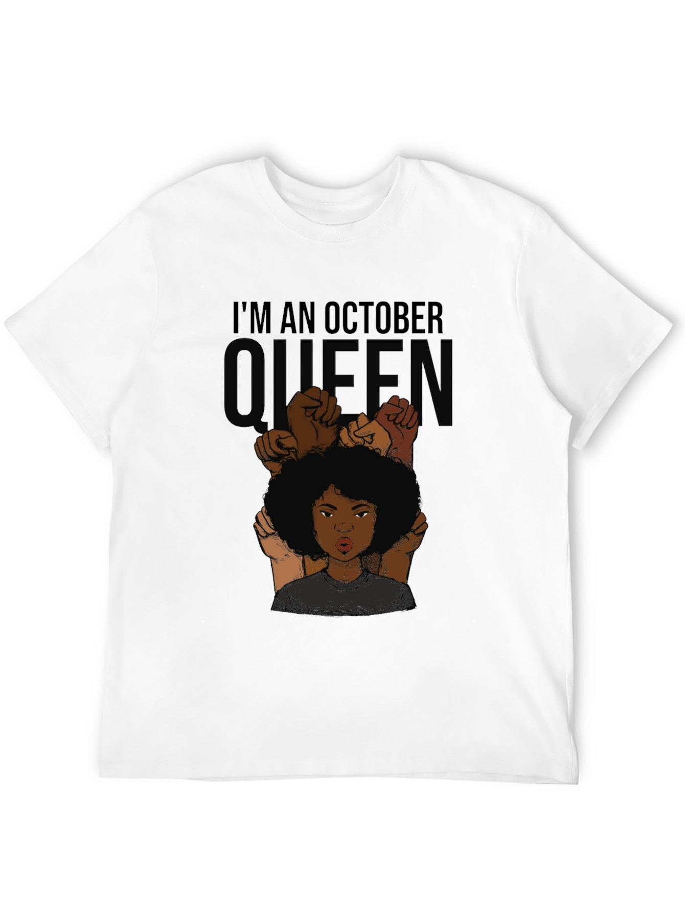 Black October Queen Black T-Shirt view 12