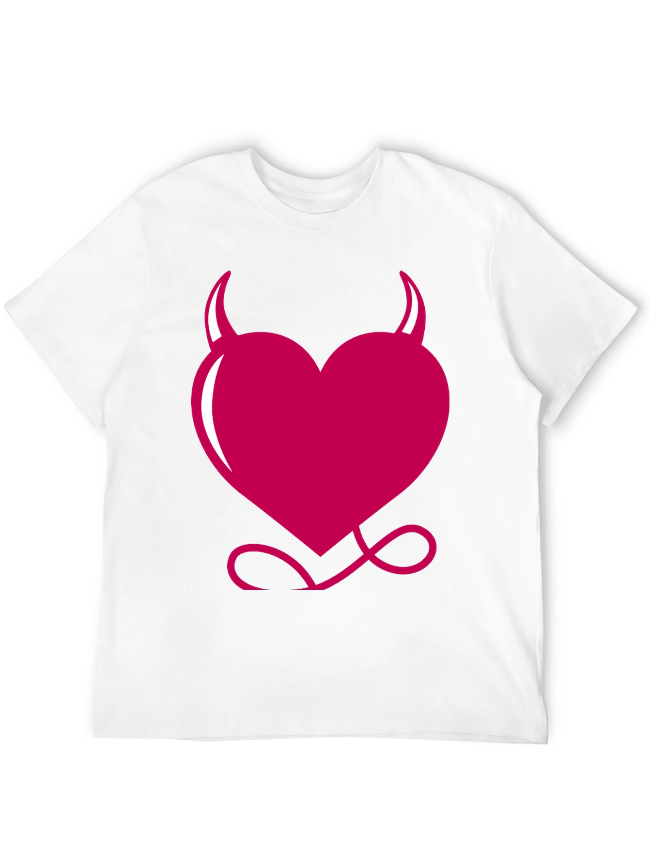 Black Devil Heart Graphic Tee - Black view 12