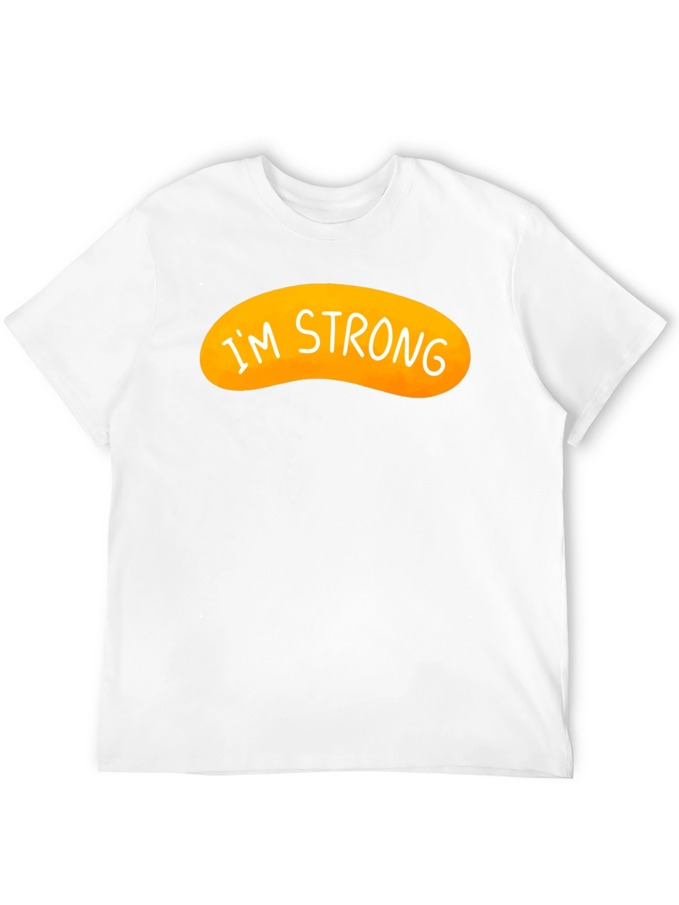 Black I'm Strong Graphic Tee - Black Cotton Blend view 12