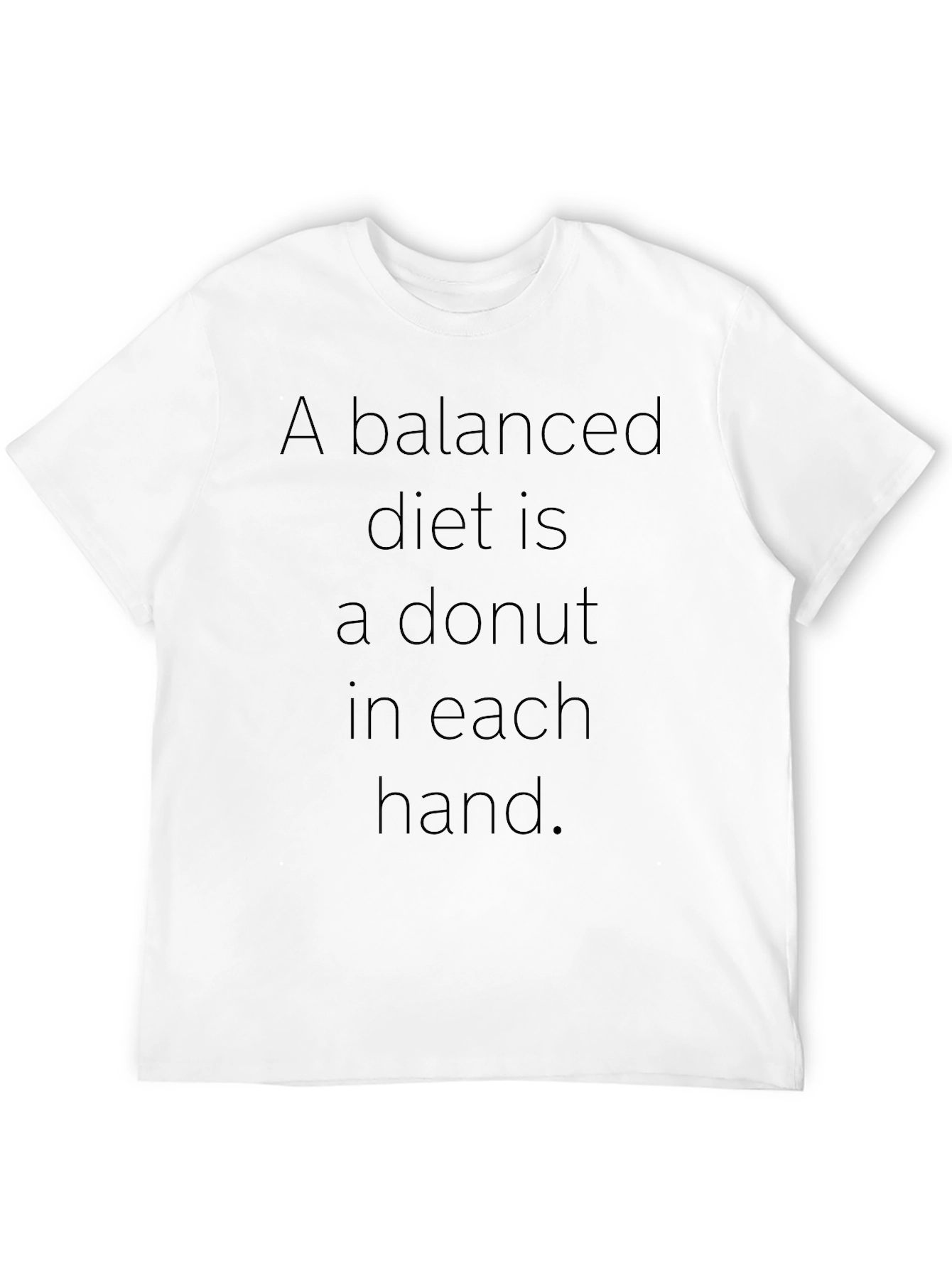 Black Funny Donut Diet Black T-Shirt view 12
