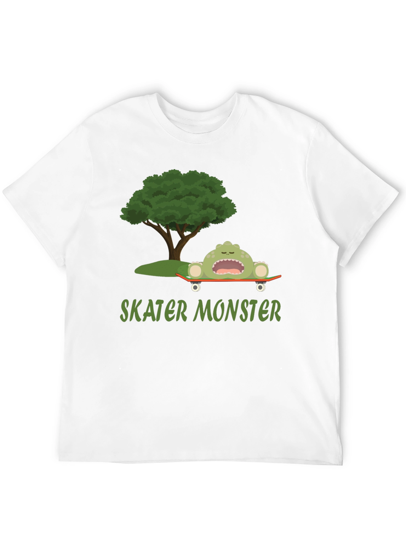 Black Skater Monster Graphic T-Shirt - Fun and Unique Design view 12