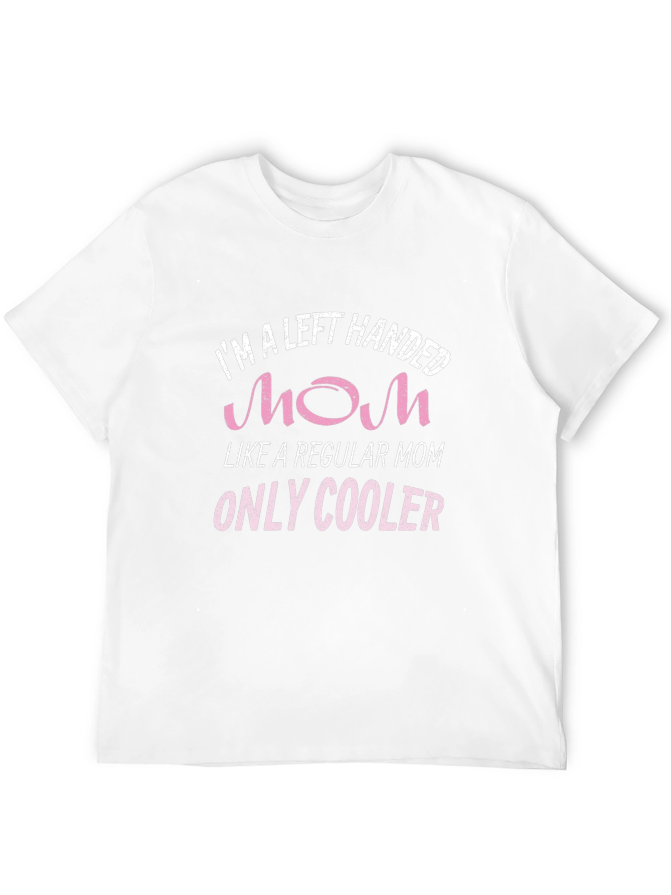 Black Left Handed Mom T-Shirt - Only Cooler view 12