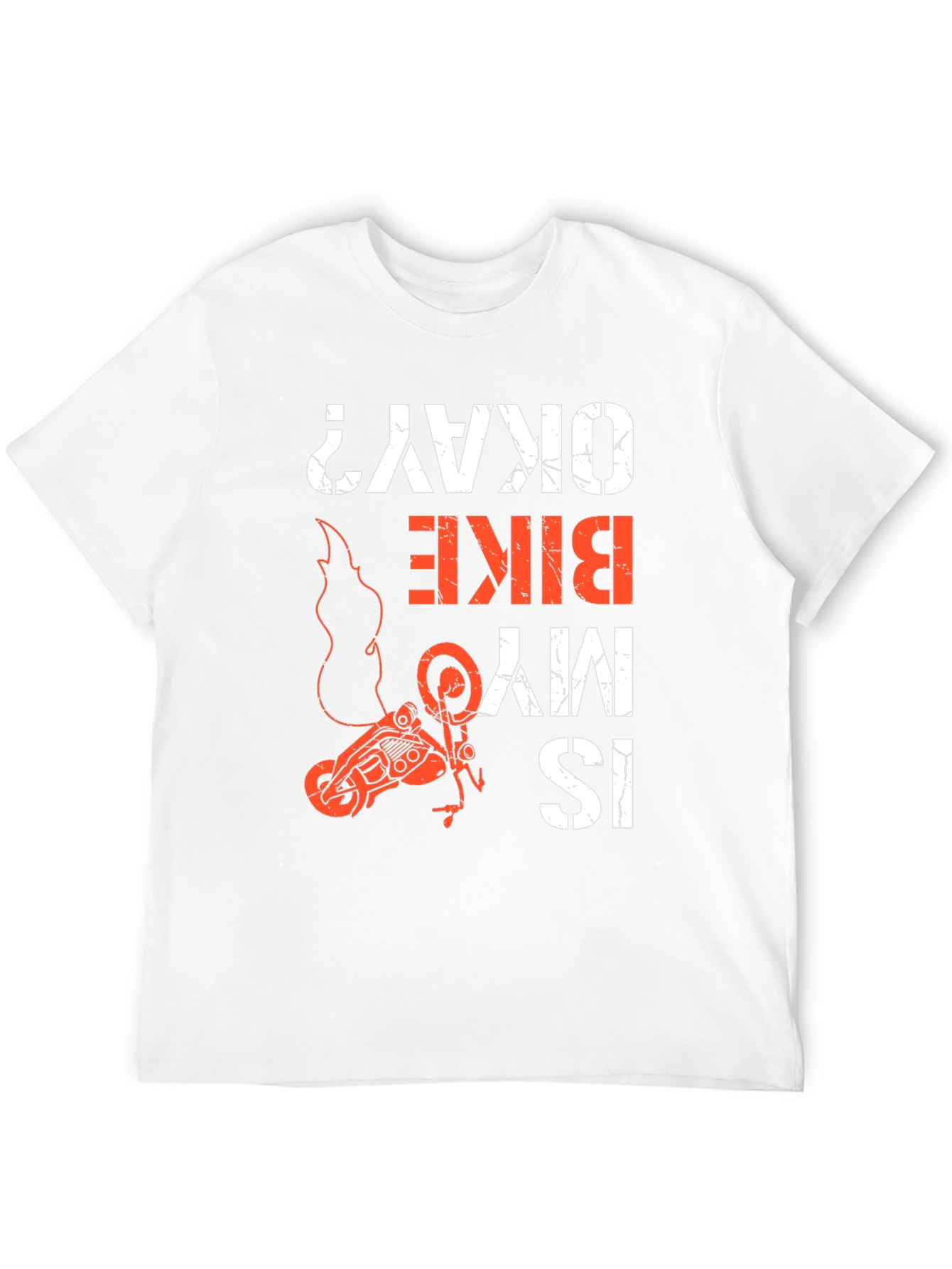 Black Is My Bike Okay? Graphic Tee - Motorcycle T-Shirt view 12