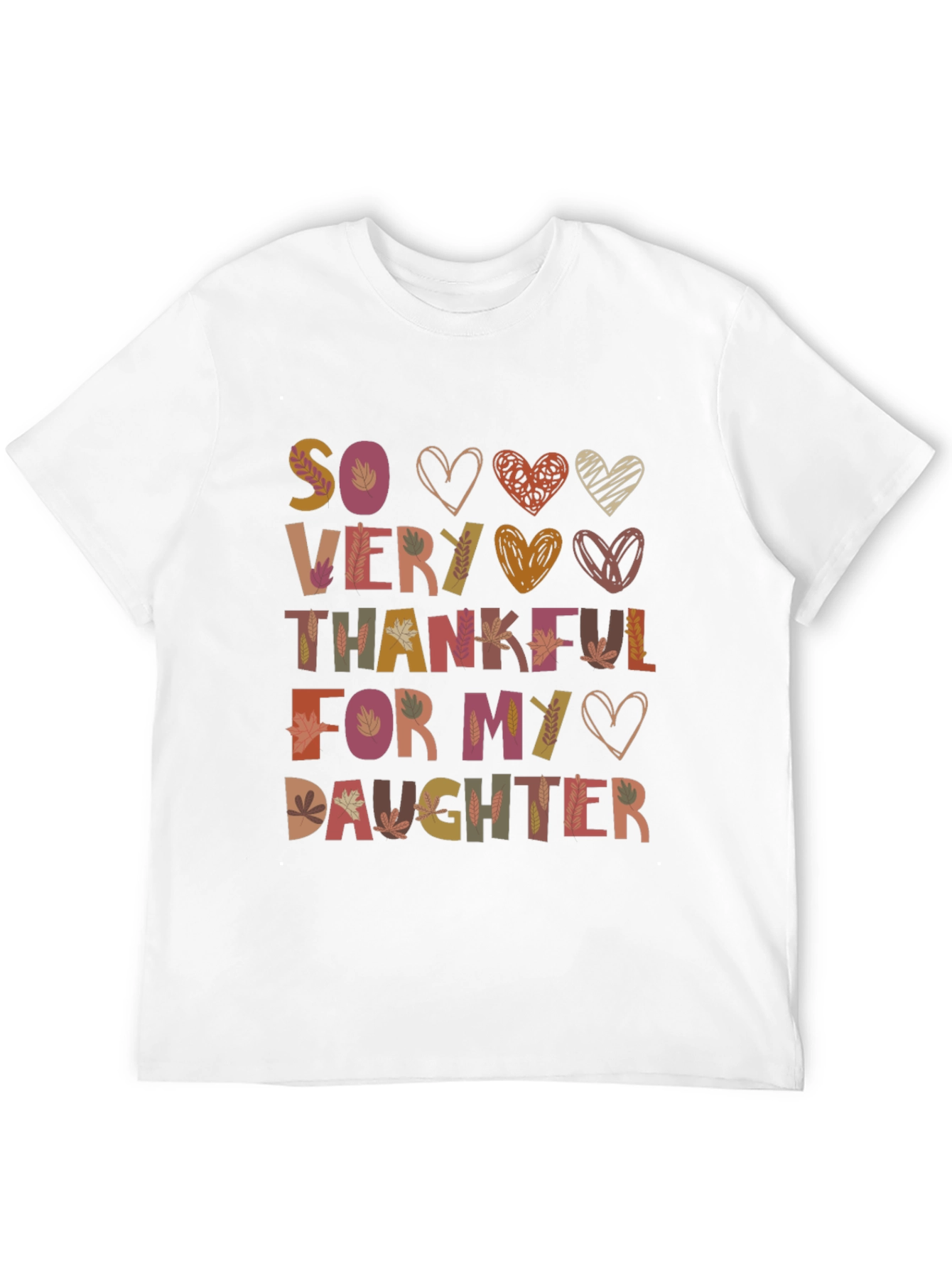 Black So Very Thankful For My Daughter Graphic T-Shirt view 12