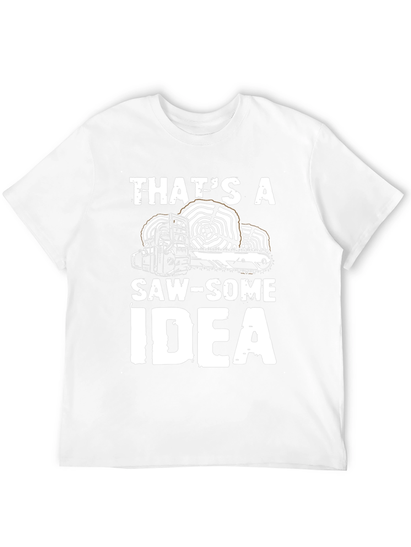 Black That's a Saw-Some Idea Graphic T-Shirt view 12
