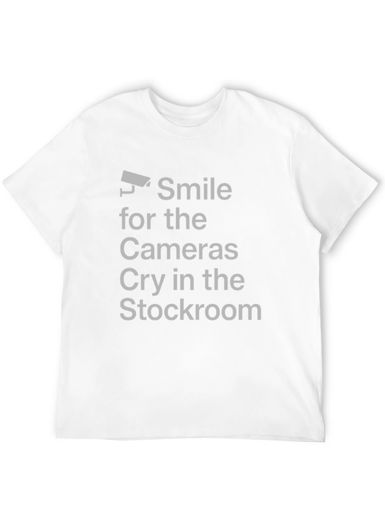 Black Smile for the Cameras Graphic Tee - Funny Slogan Shirt view 12