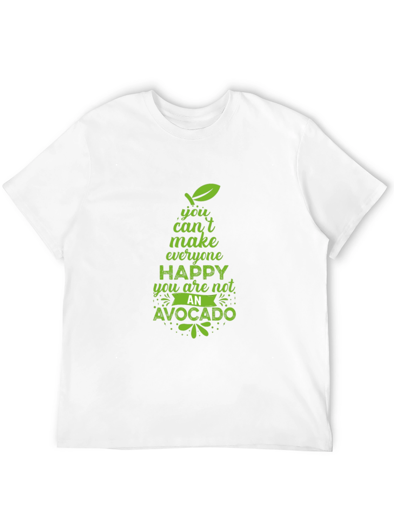 Black Avocado Happy T-Shirt - Funny Graphic Tee view 12