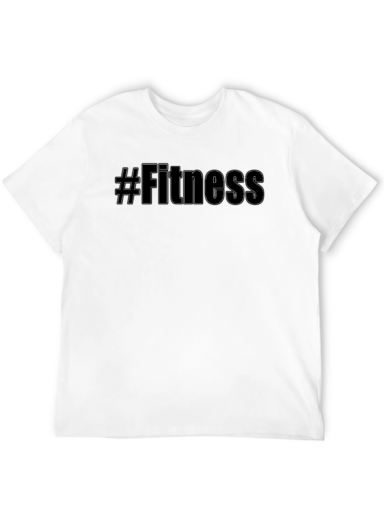 Black #Fitness Black Graphic Tee - Workout Motivation Shirt view 12
