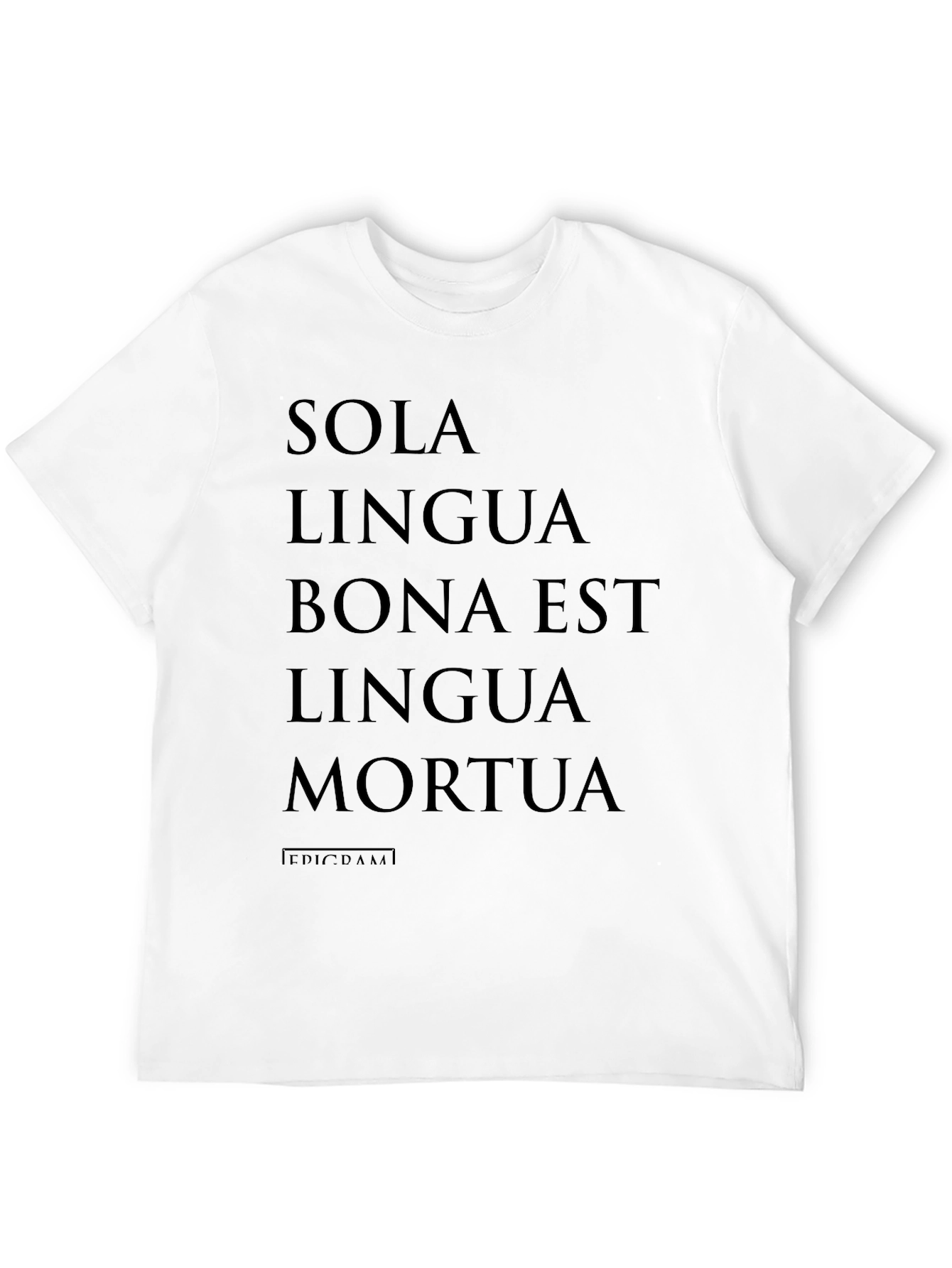 Black Sola Lingua Mortua T-Shirt view 12