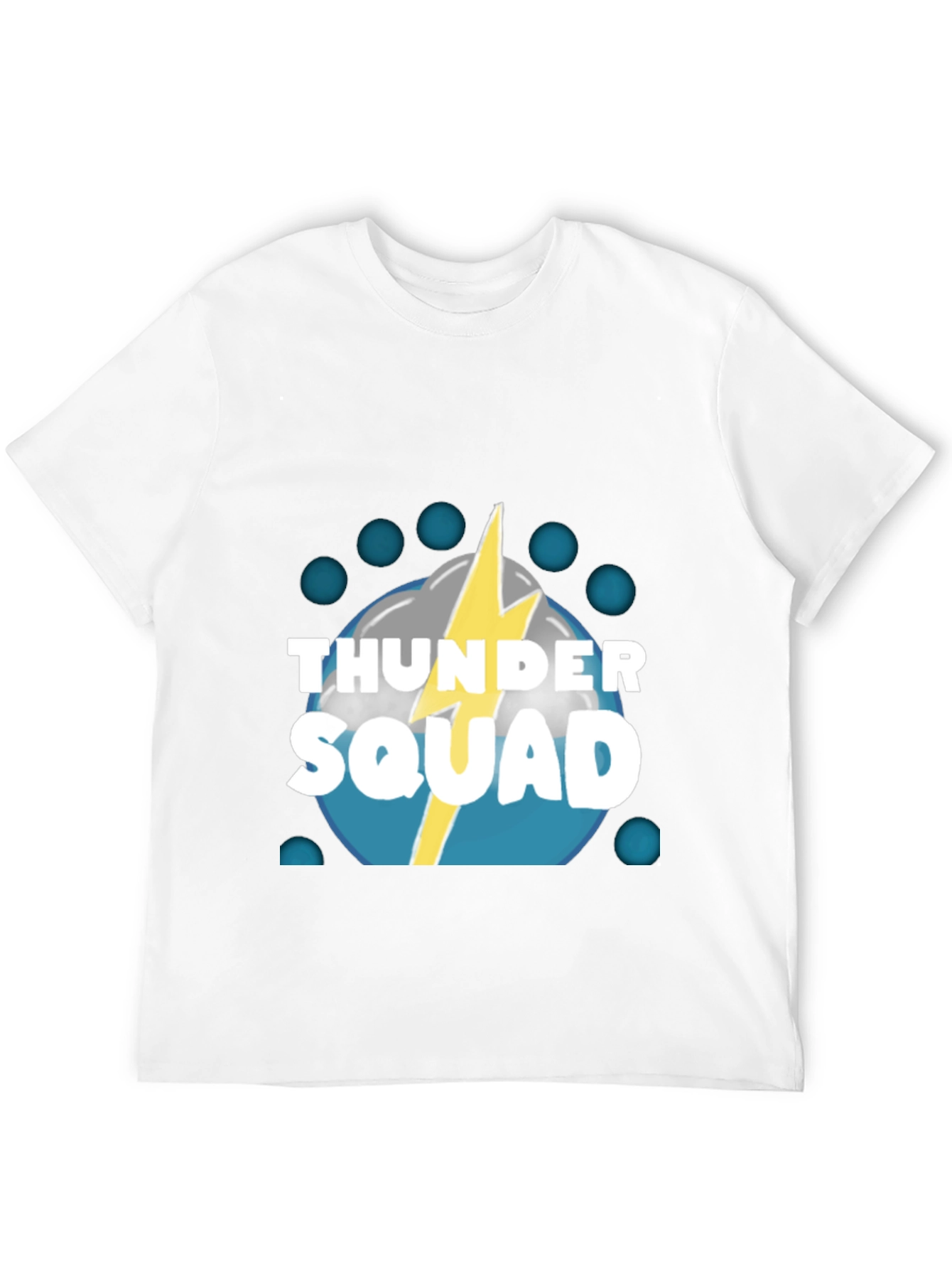 Black Thunder Squad Graphic Tee - Black Crew Neck T-Shirt view 12