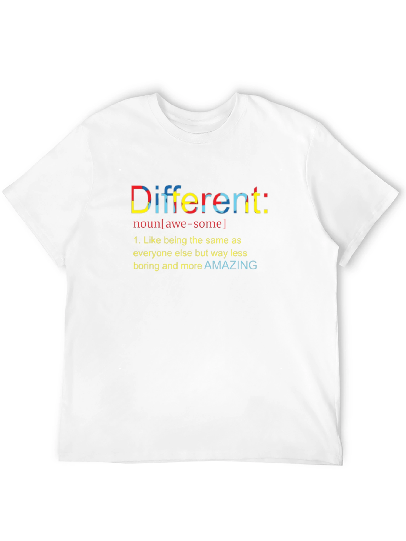 Black Different Definition Graphic T-Shirt - Unique Statement Tee view 12