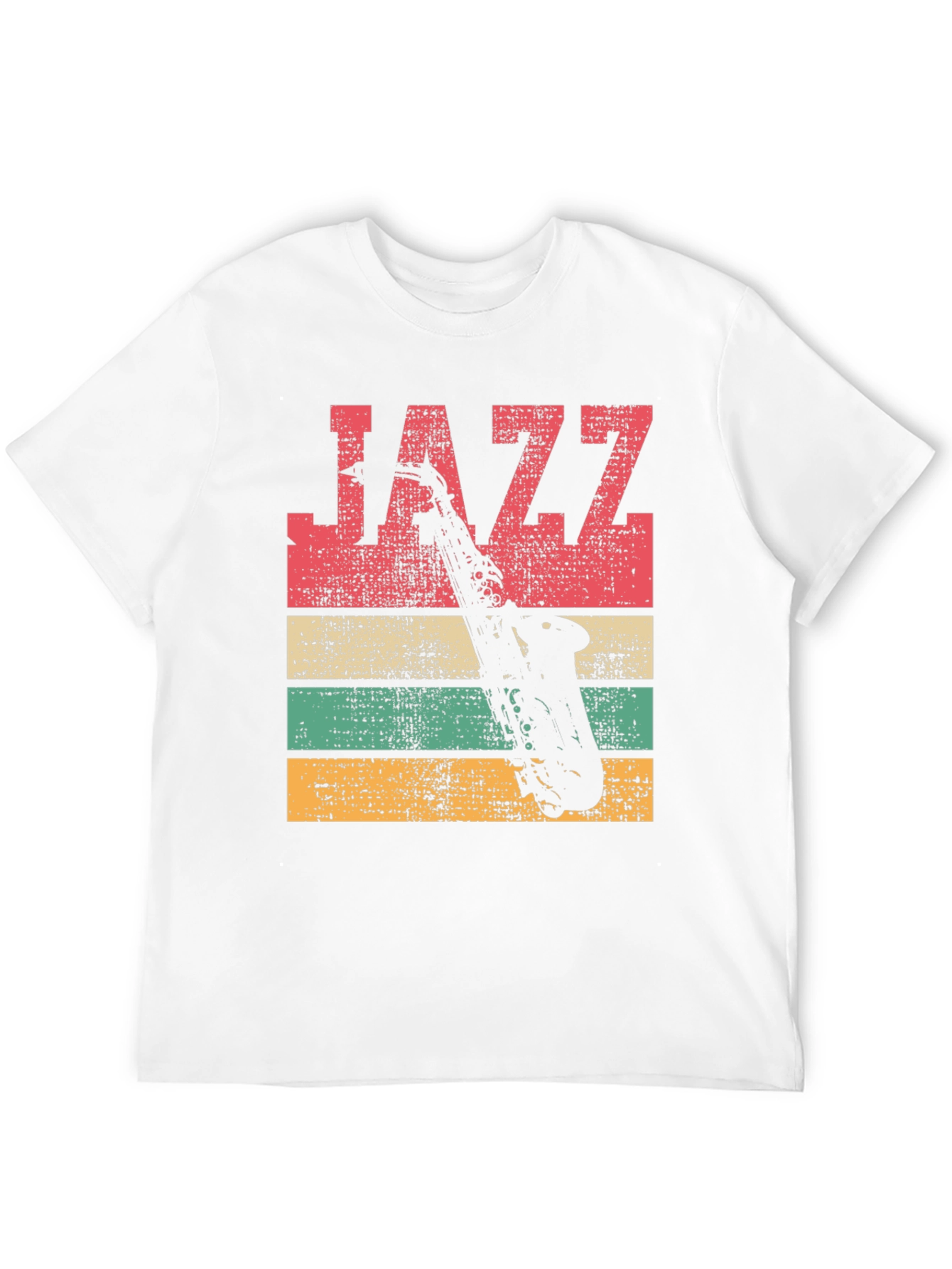 Black Vintage Jazz Saxophone T-Shirt view 12