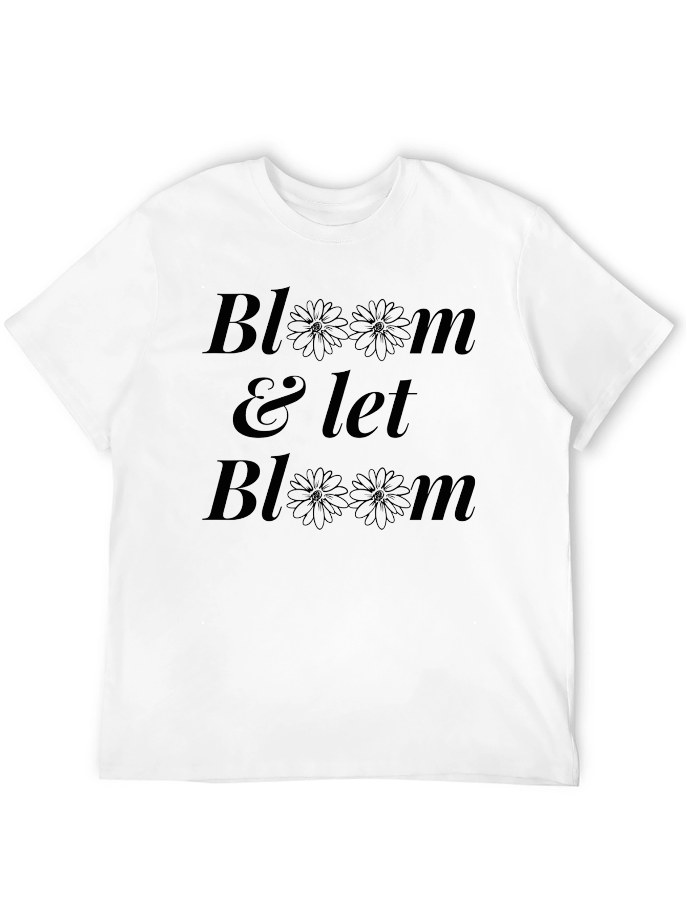 Black Bloom & Let Bloom Black Graphic T-Shirt view 12