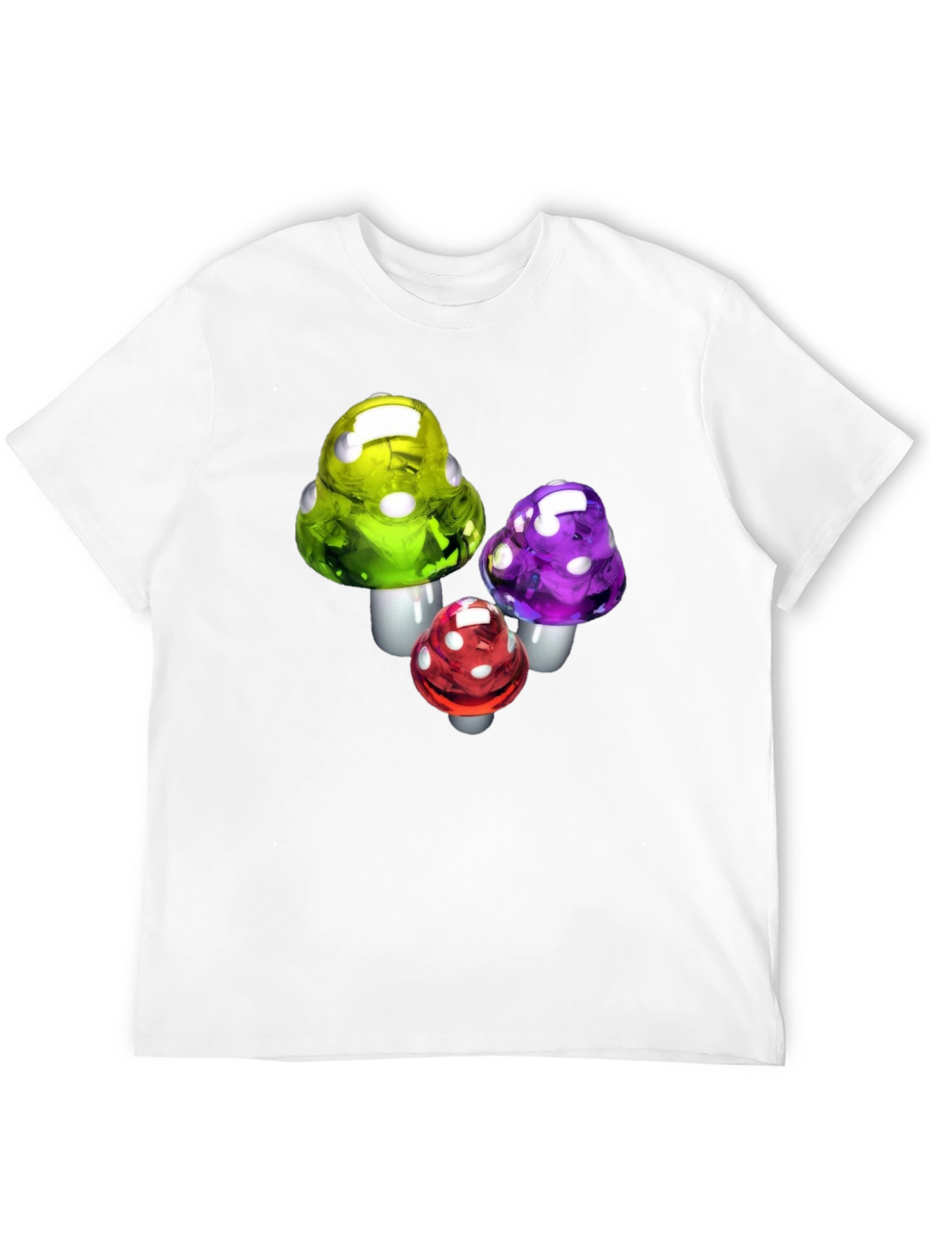 Black Mushroom T-Shirt - Funky Fungi Design view 12