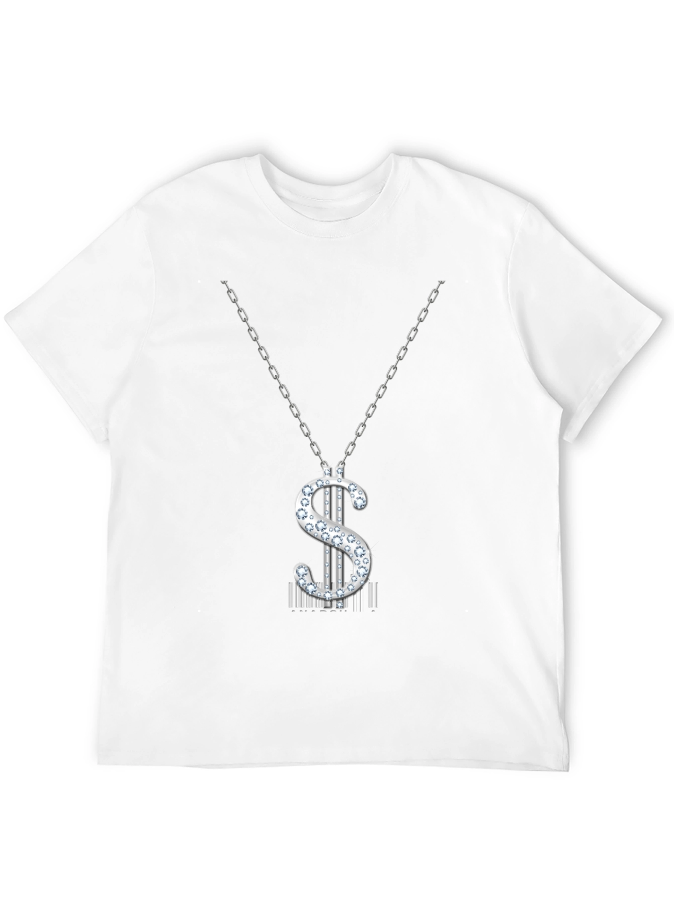 Black Dollar Sign Pendant T-Shirt - Black view 12