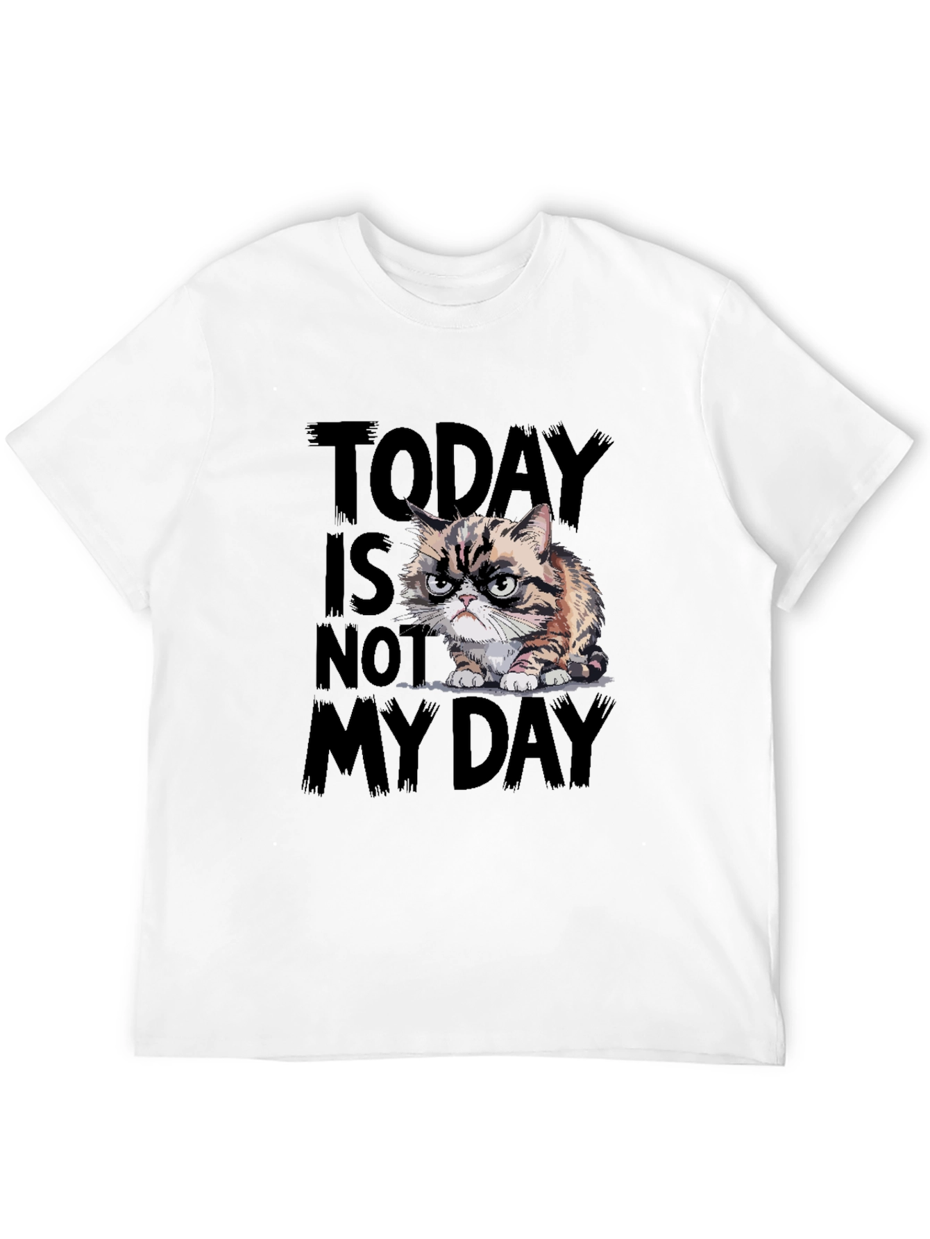 Black Grumpy Cat T-Shirt - Today Is Not My Day view 12