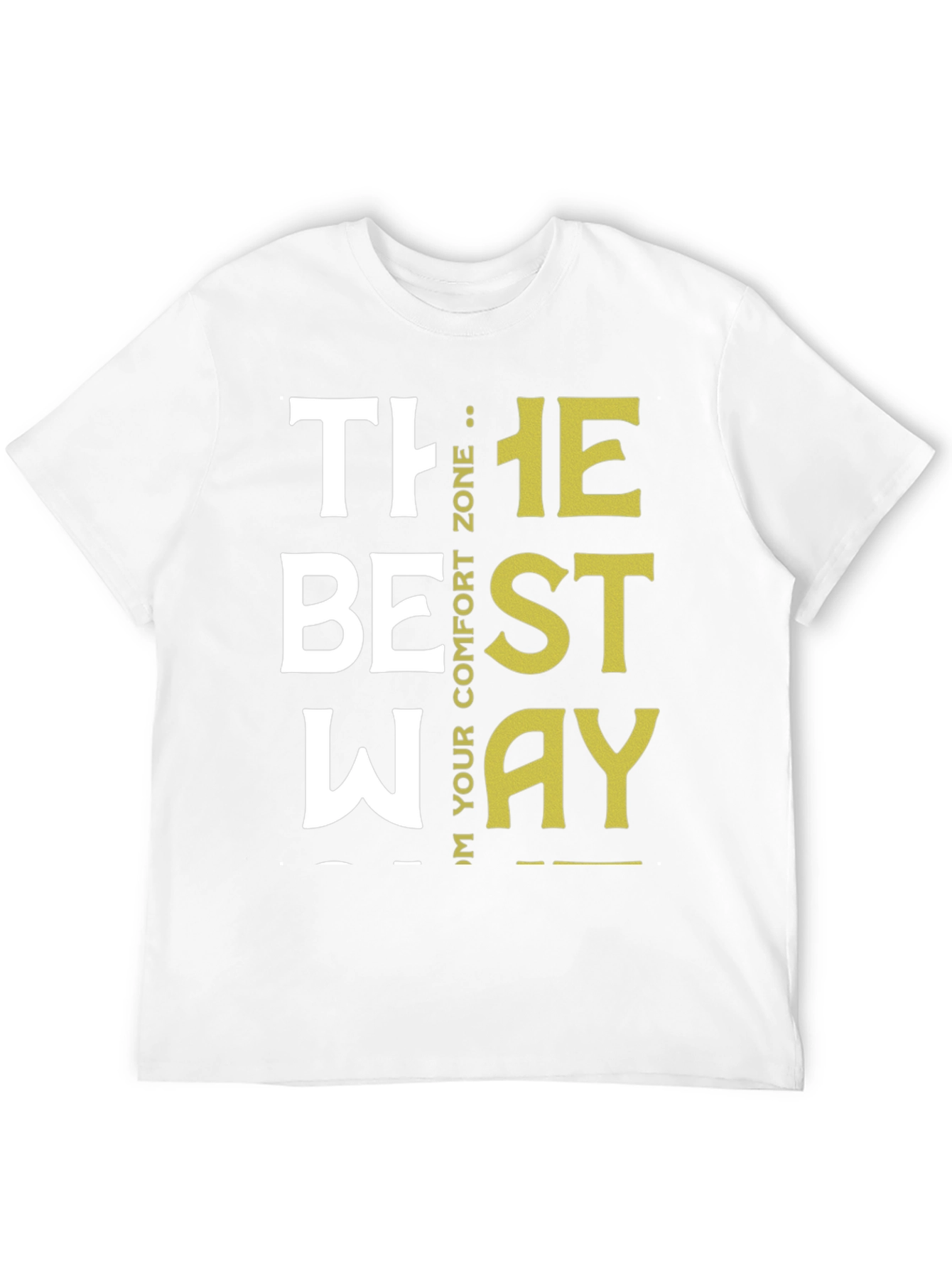 Black Motivational "The Best Way" Graphic Tee view 12