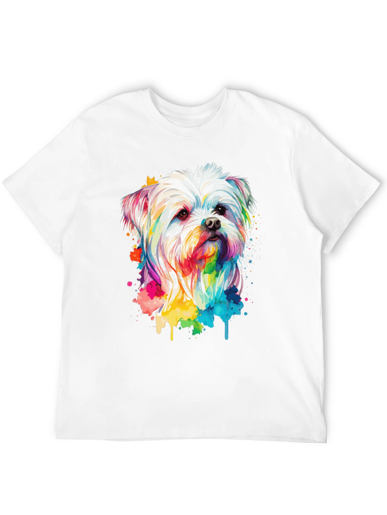 Black Rainbow Dog T-Shirt view 12