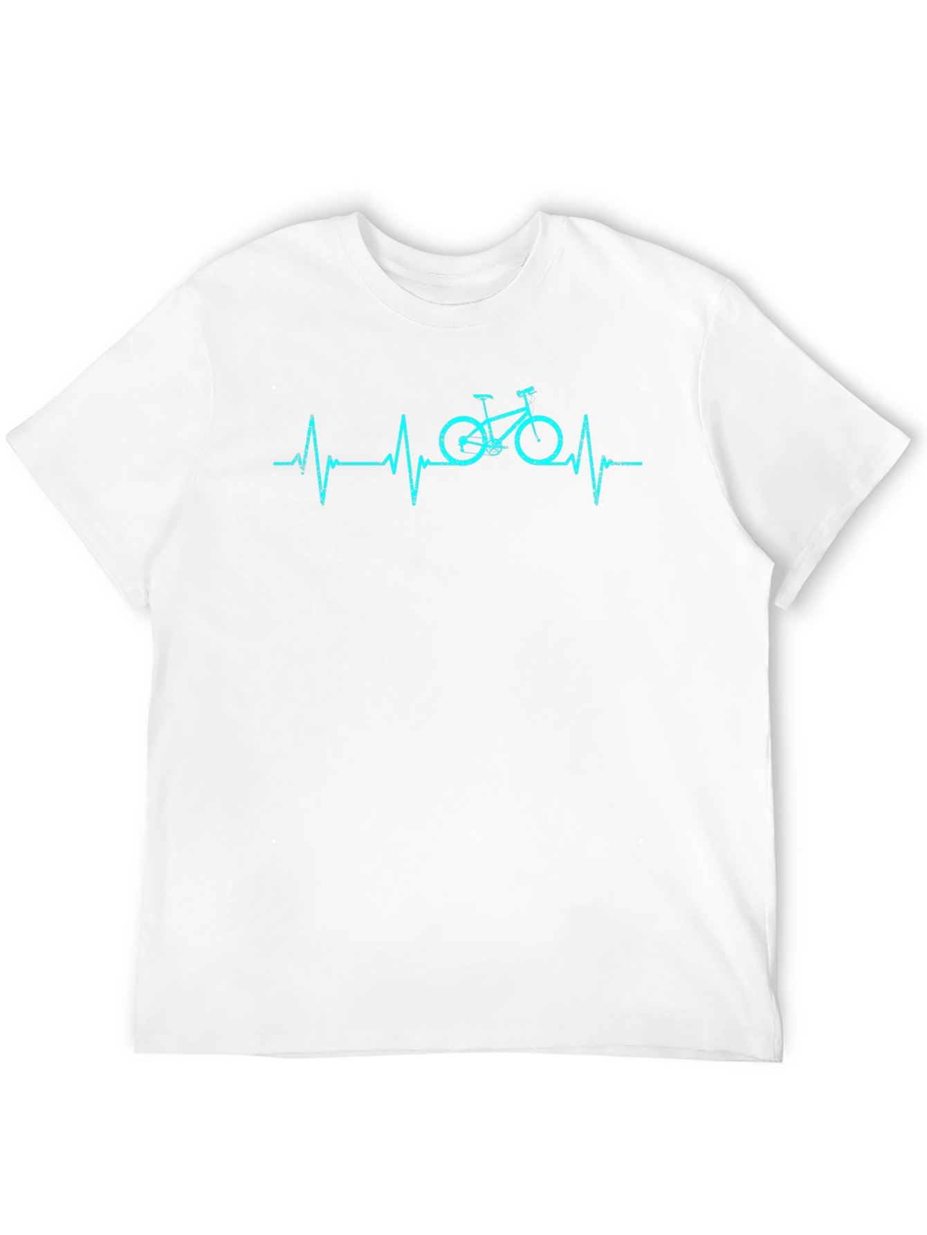 Black Heartbeat Bike Graphic T-Shirt view 12