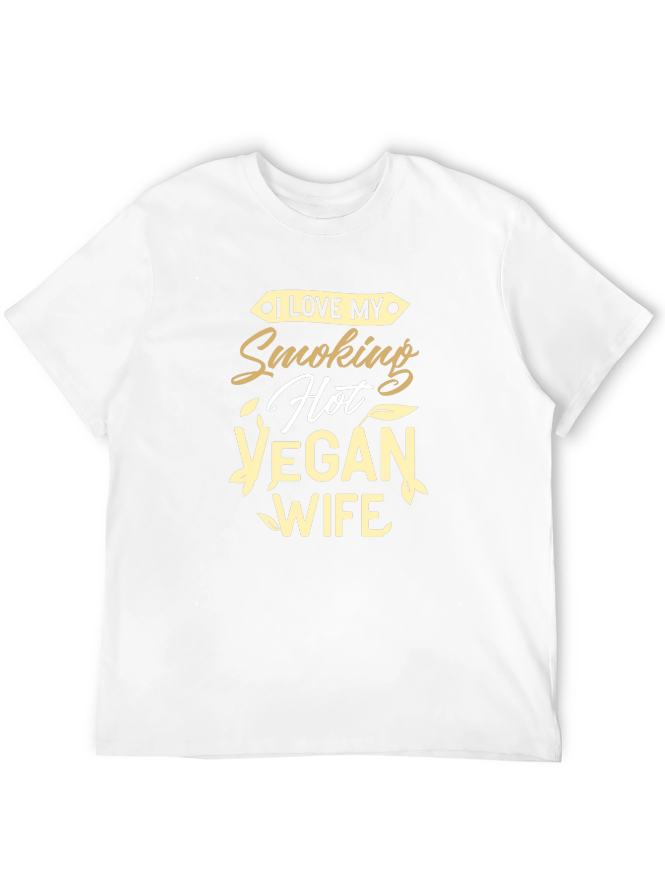 Black I Love My Smoking Hot Vegan Wife T-Shirt view 12