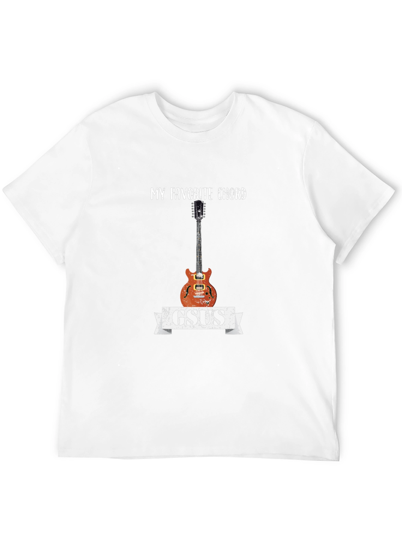 Black GSUS Guitar Chord T-Shirt - Musician Tee view 12